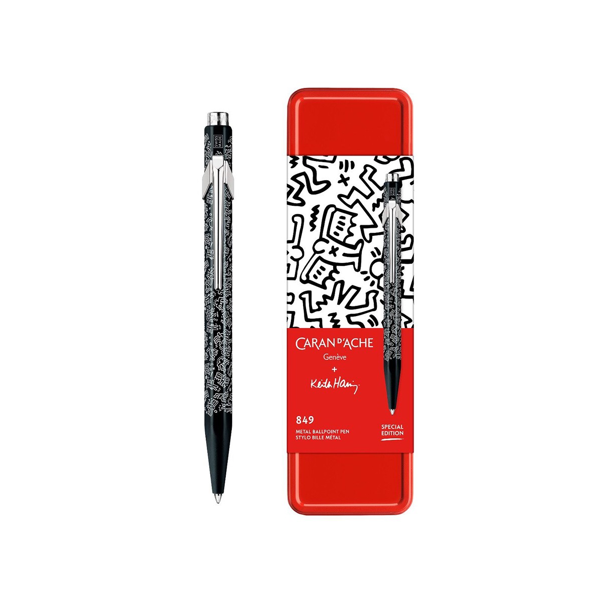 CARAN D'ACHE x Keith Haring Στυλό Διαρκείας 849 Μαύρο - Special Edition