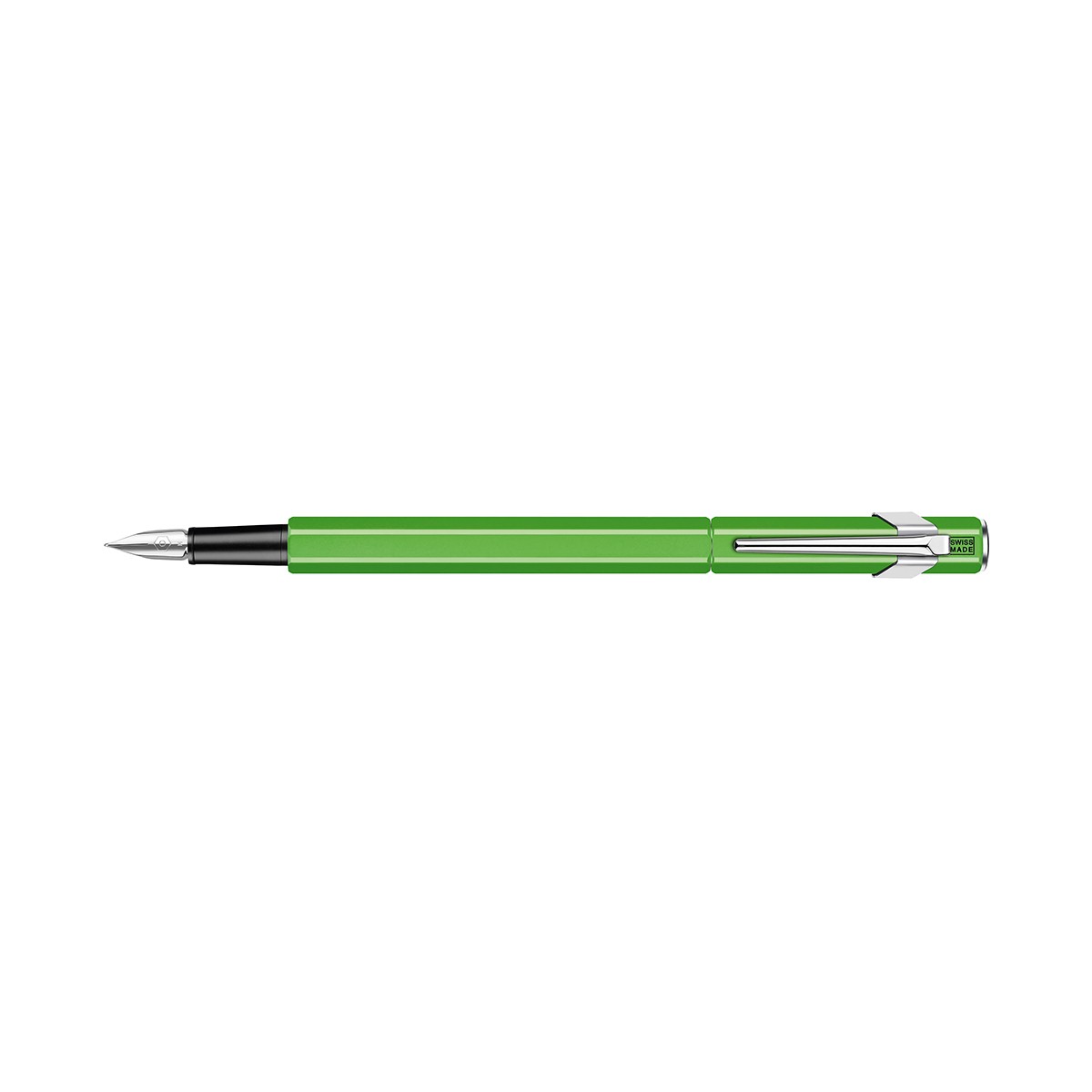 Caran d'Ache 849 Plume Classic Line Metal Green Fluo Πένα M