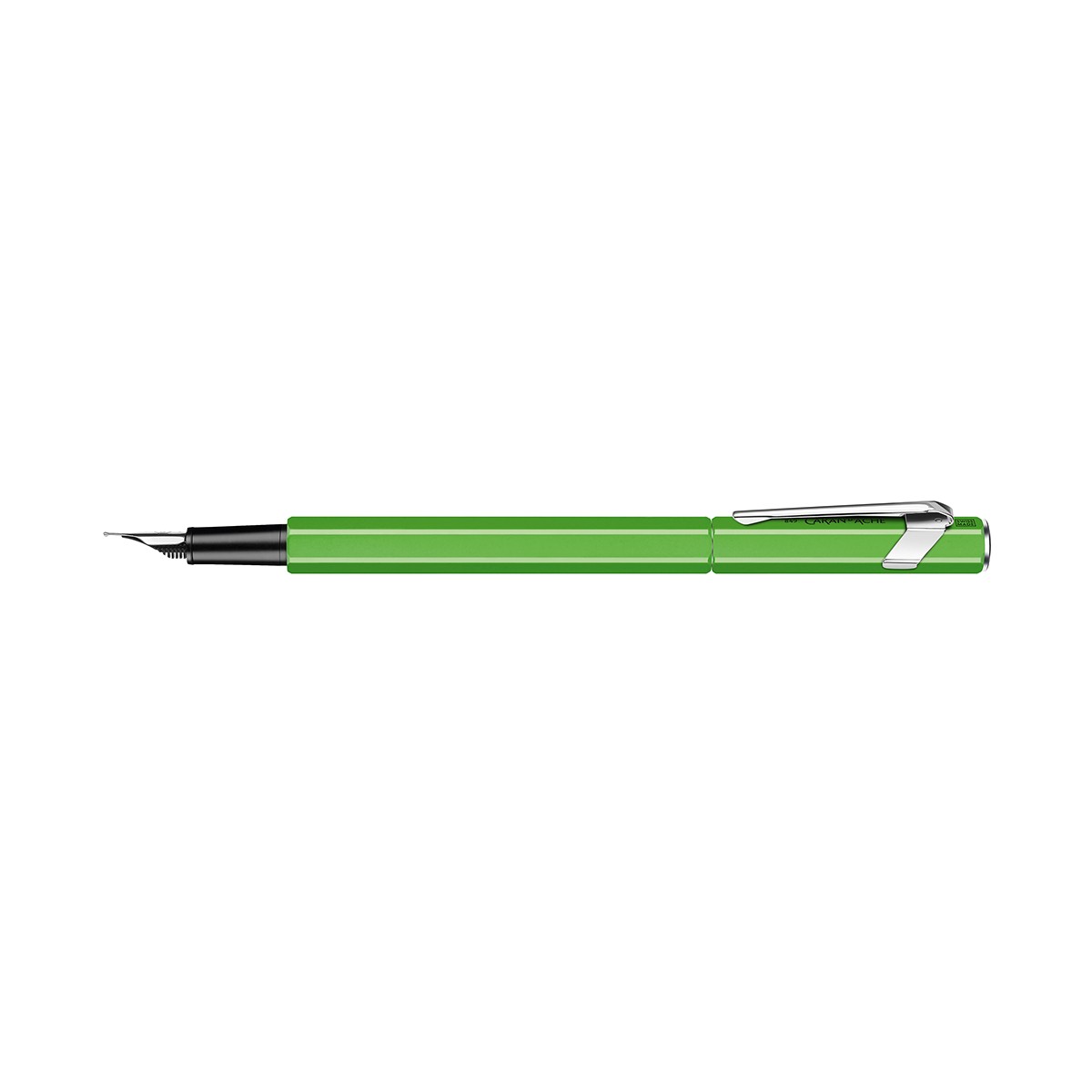 Caran d'Ache 849 Plume Classic Line Metal Green Fluo Πένα M