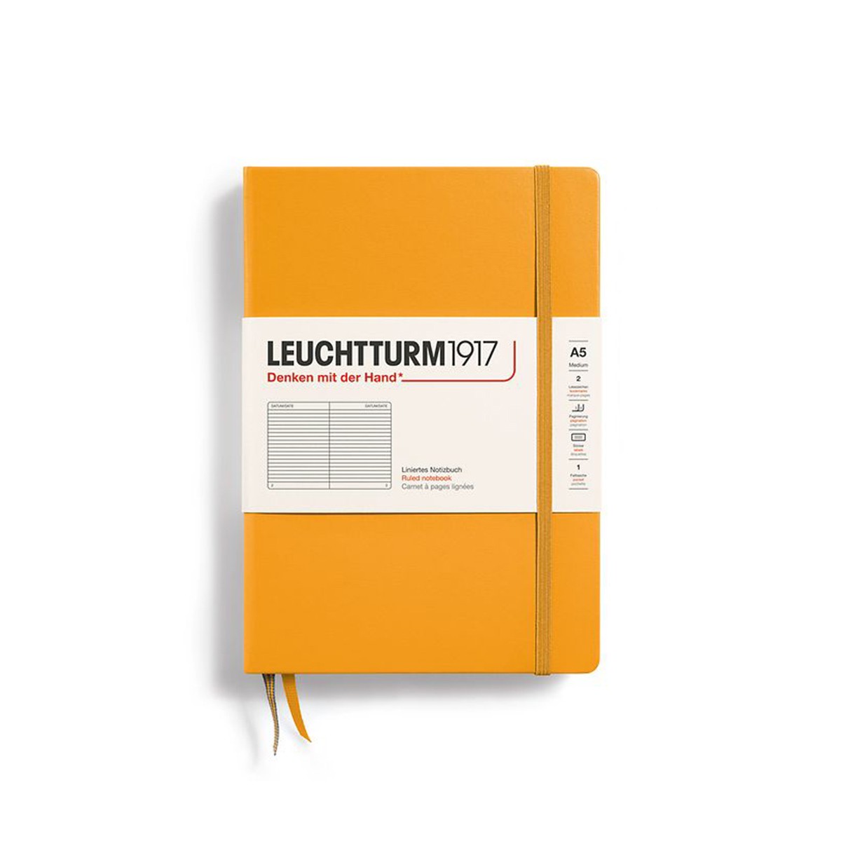 LEUCHTTURM1917 Σημειωματάριο Α5 Σκληρό Εξώφυλλο 251φ. Rising Sun - Ριγέ