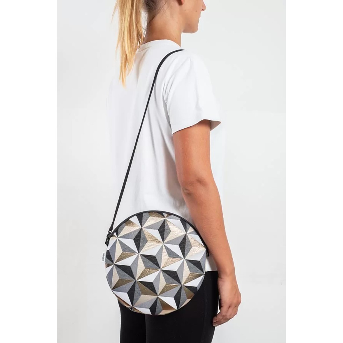 Pijama Circle Bag Lurex Prisma - Στρόγγυλη Τσάντα Ώμου