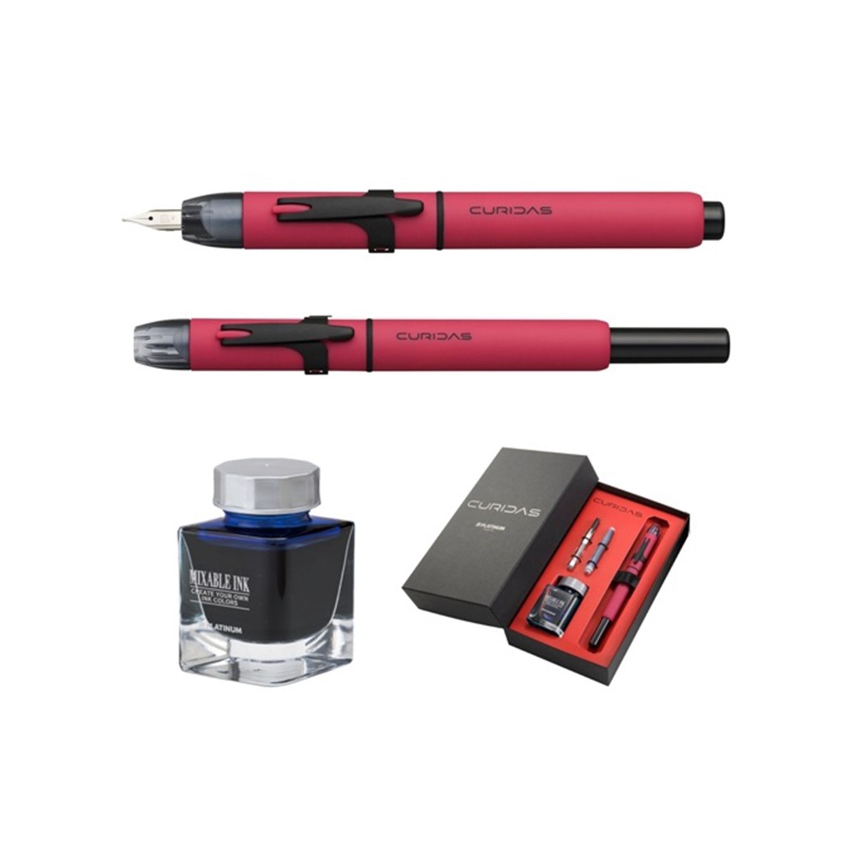 PLATINUM Σετ Curidas Matte Red Limited Edition Πένα F