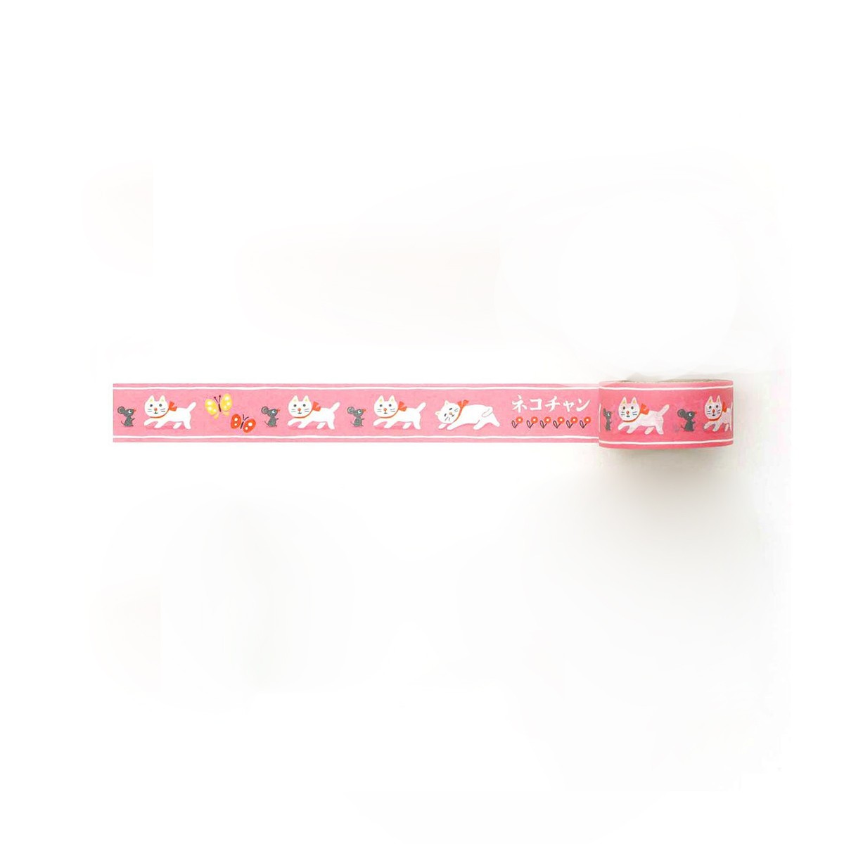 Washi Tape White Cat Διακοσμητική Ταινία