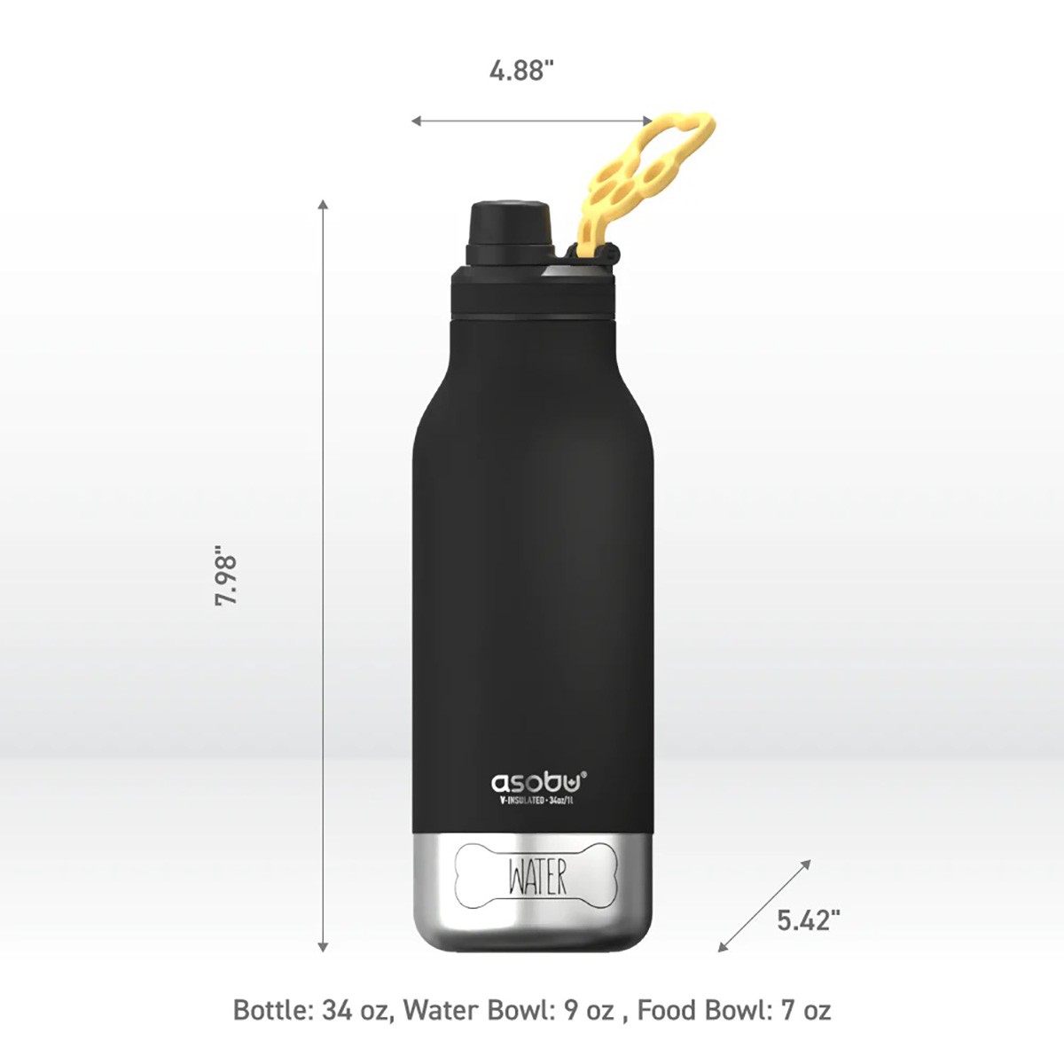 Asobu Black Buddy Bottle - Θερμός