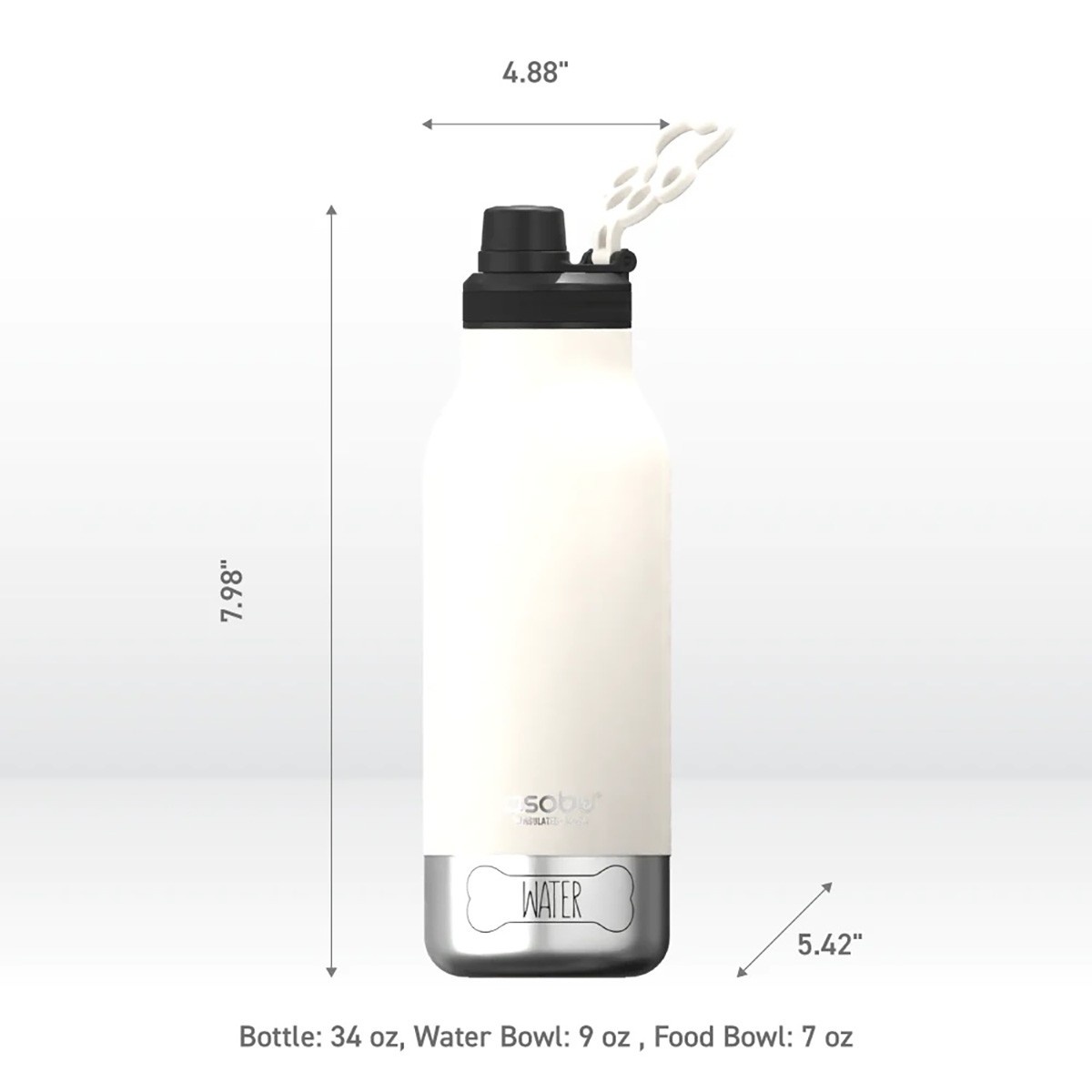 Asobu White Buddy Bottle - Θερμός