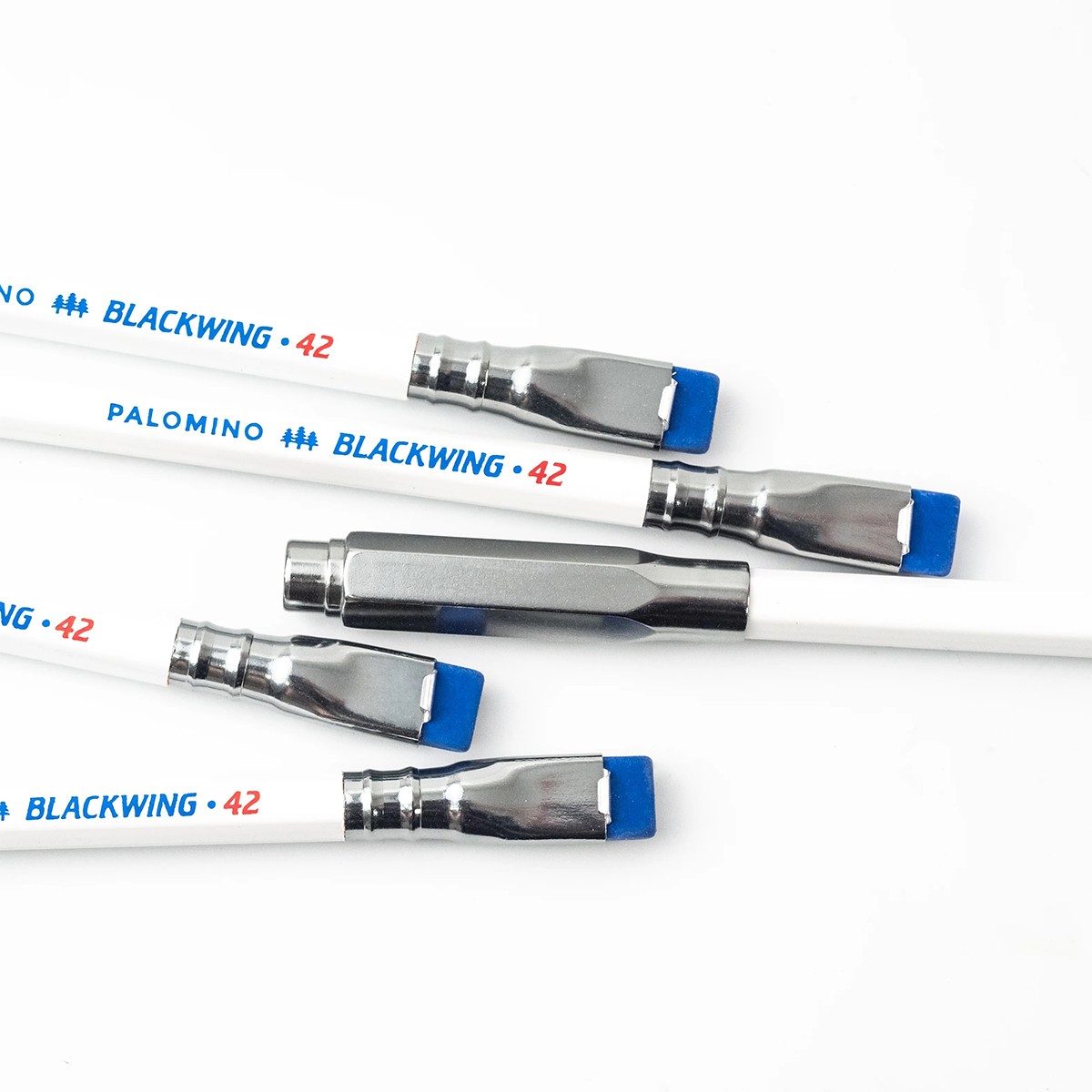 BLACKWING® Volume 42 Σετ 12 Ξύλινα Μολύβια με Γόμα - Λευκό