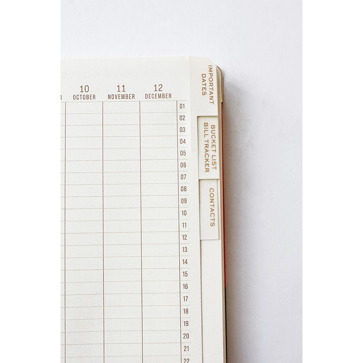 DESIGNWORKS INK Σπιράλ Ημερήσιο Ημερολόγιο Undated Planner Geo Checks