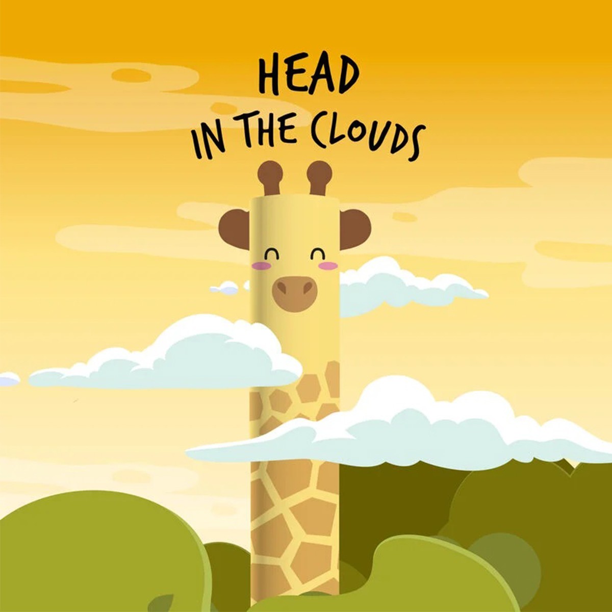 Legami Στυλό Gel που Σβήνει - Καμηλοπάρδαλη Head in the Clouds