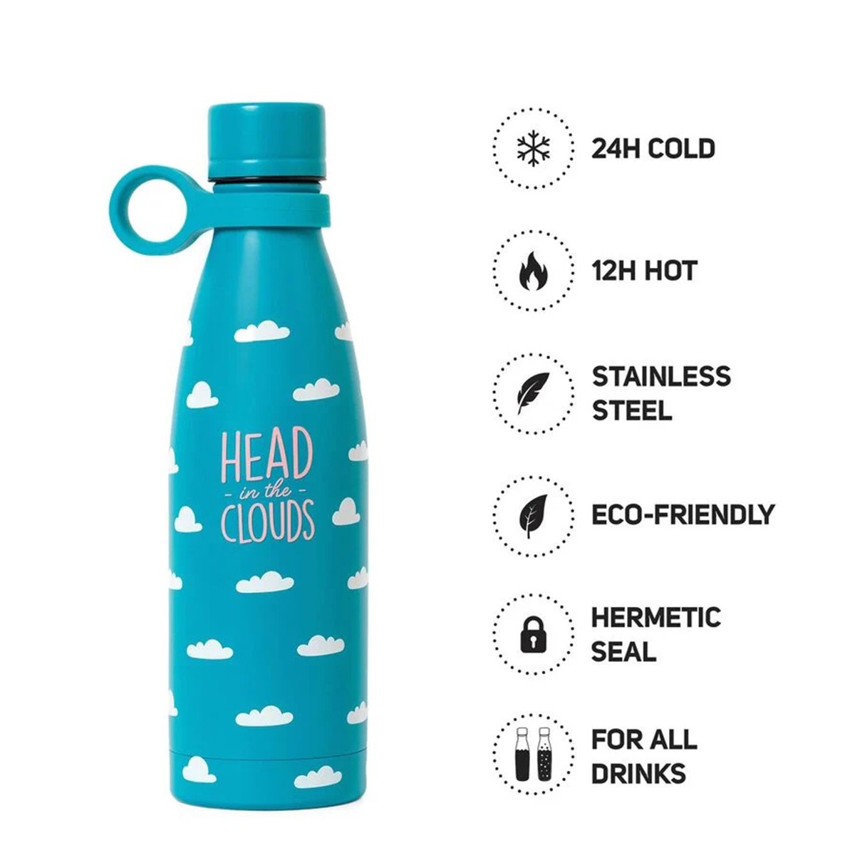 Legami Vacuum Bottle Hot&Cold Θερμός Cloud - 500ml