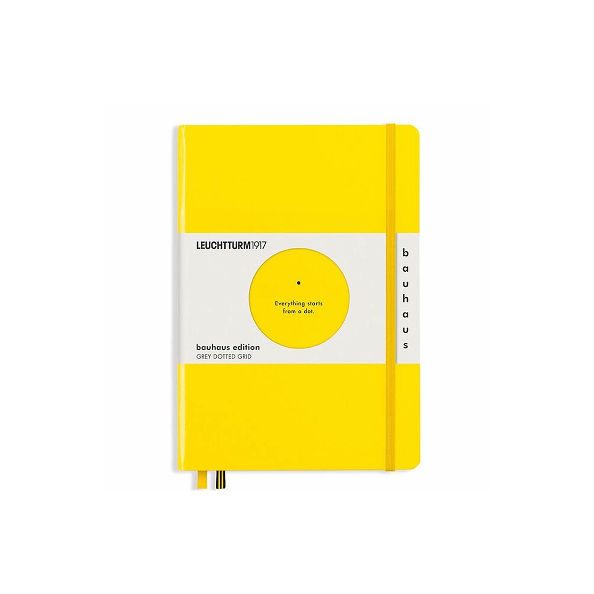 LEUCHTTURM1917 Bauhaus Edition Κίτρινο Σημειωματάριο Α5 - Γκρι Κουκίδες