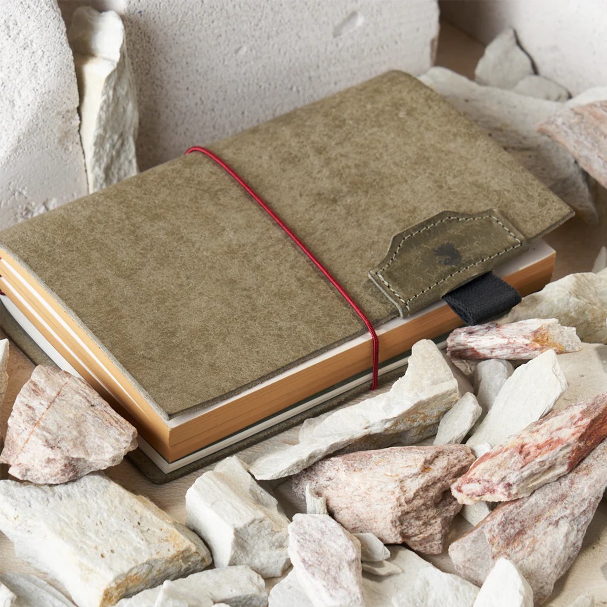 PAPER REPUBLIC Δερμάτινο Σημειωματάριο Grand Voyageur - Pocket / Stone Grey