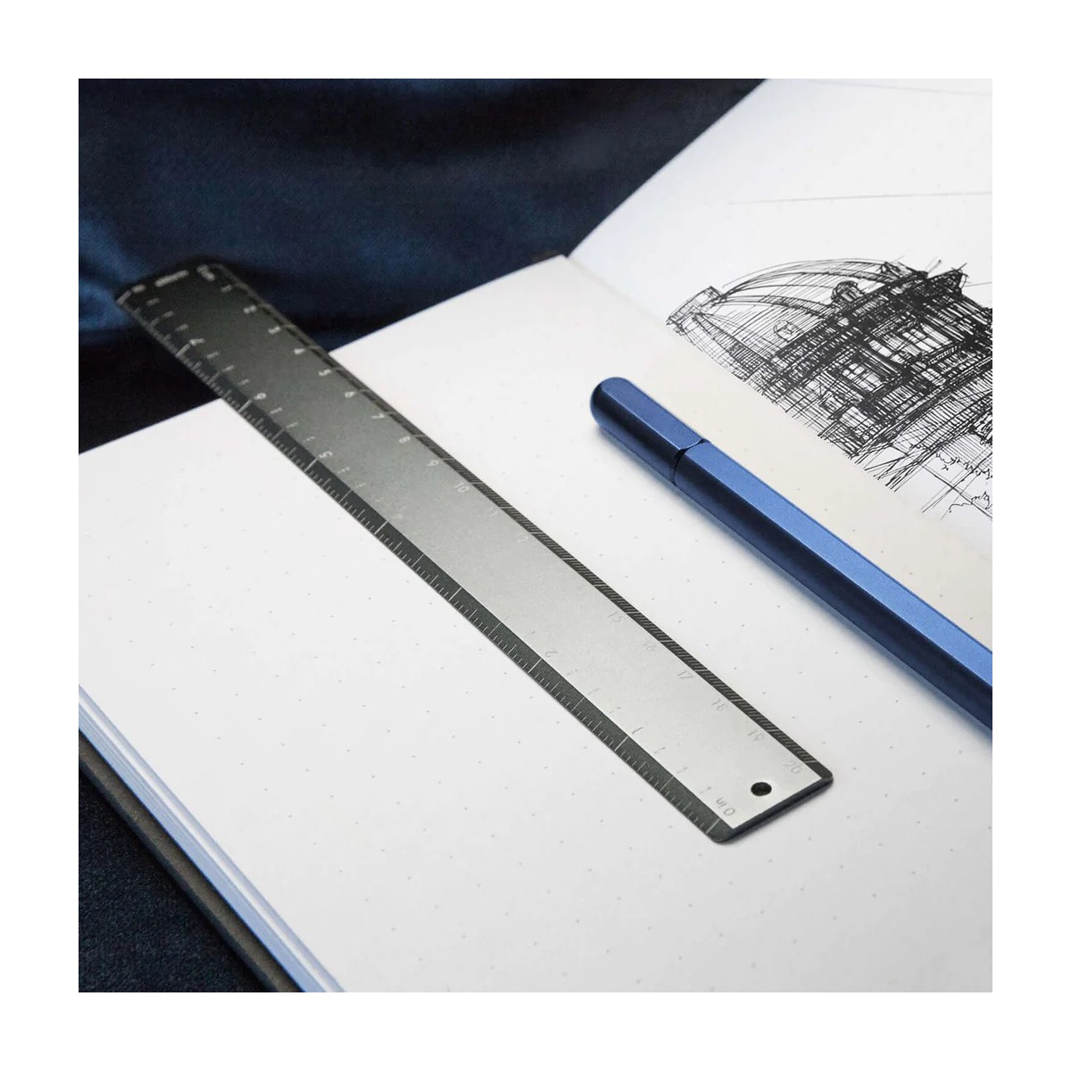 STILFORM™ Ruler Χάρακας 20cm Comet Grey