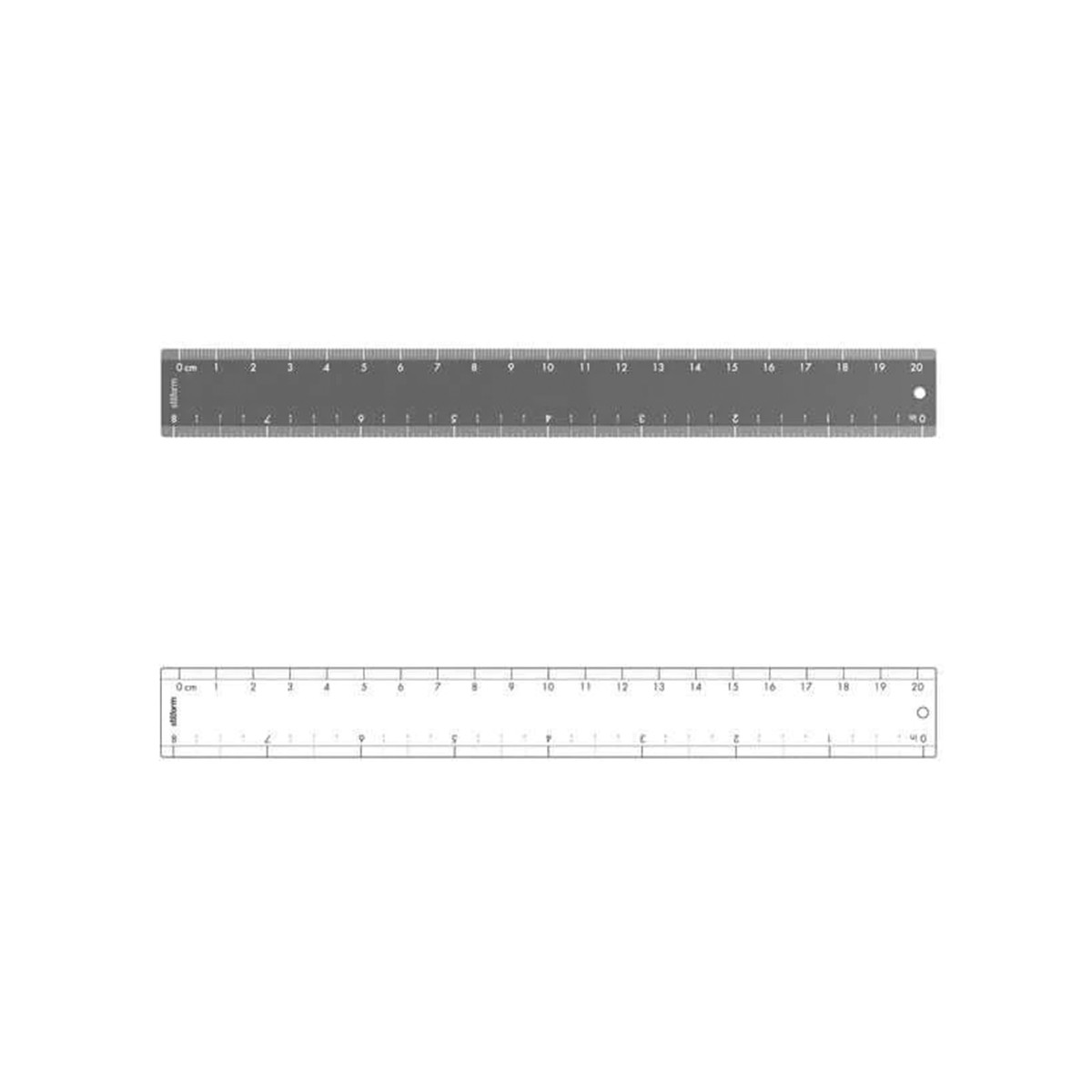 STILFORM™ Ruler Χάρακας 20cm Comet Grey