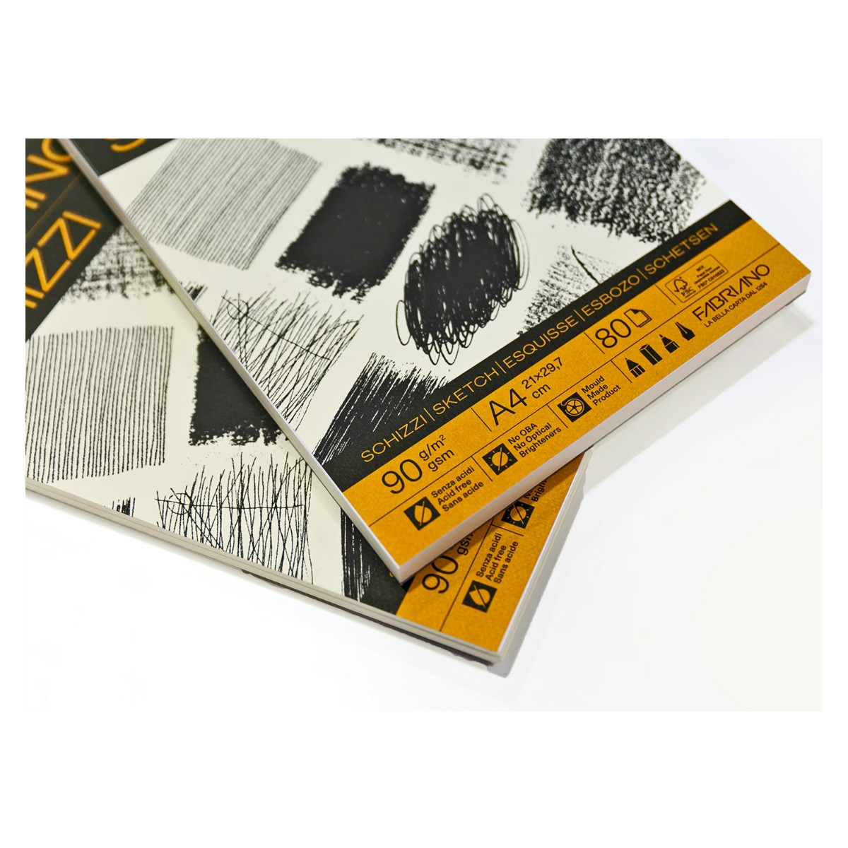 Fabriano Σπιράλ Μπλοκ Σχεδίου Schizzi Α3 20% Cotton / 80 φύλλα