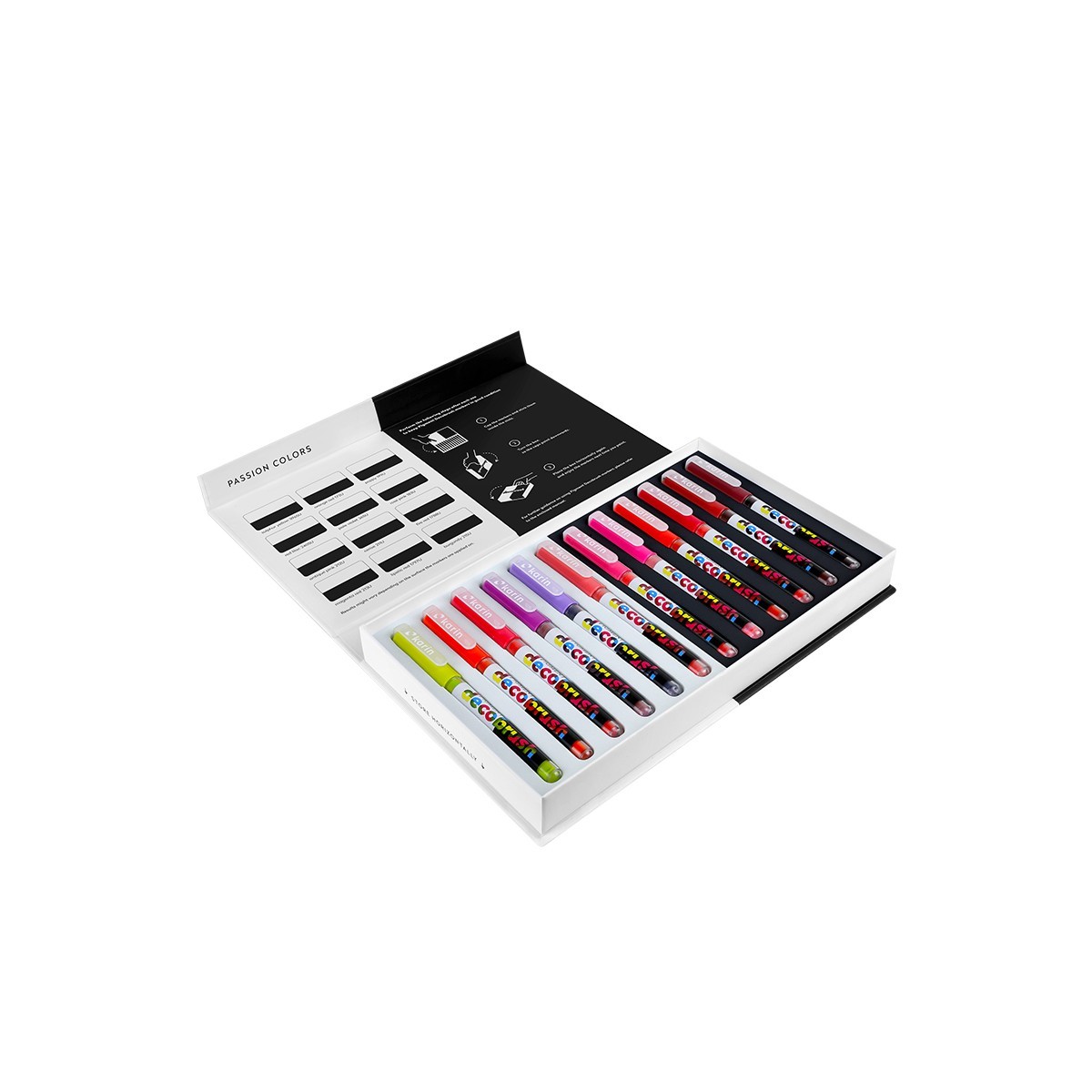 Karin Pigment Decobrush Σετ 12 Μαρκαδόρων Passion Colors