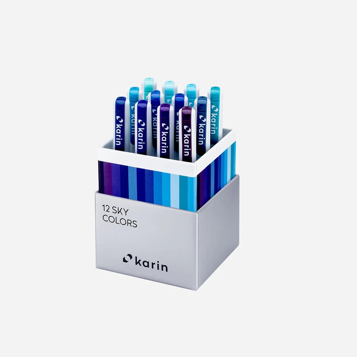 Karin Realbrush PRO Σετ 12 Μαρκαδόρων Νερού Sky Colors