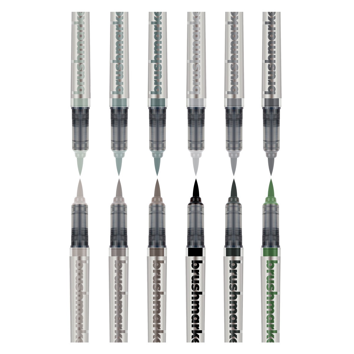 Karin Σετ Μαρκαδόρων Νερού Brushmarker PRO 12 Gray Colors