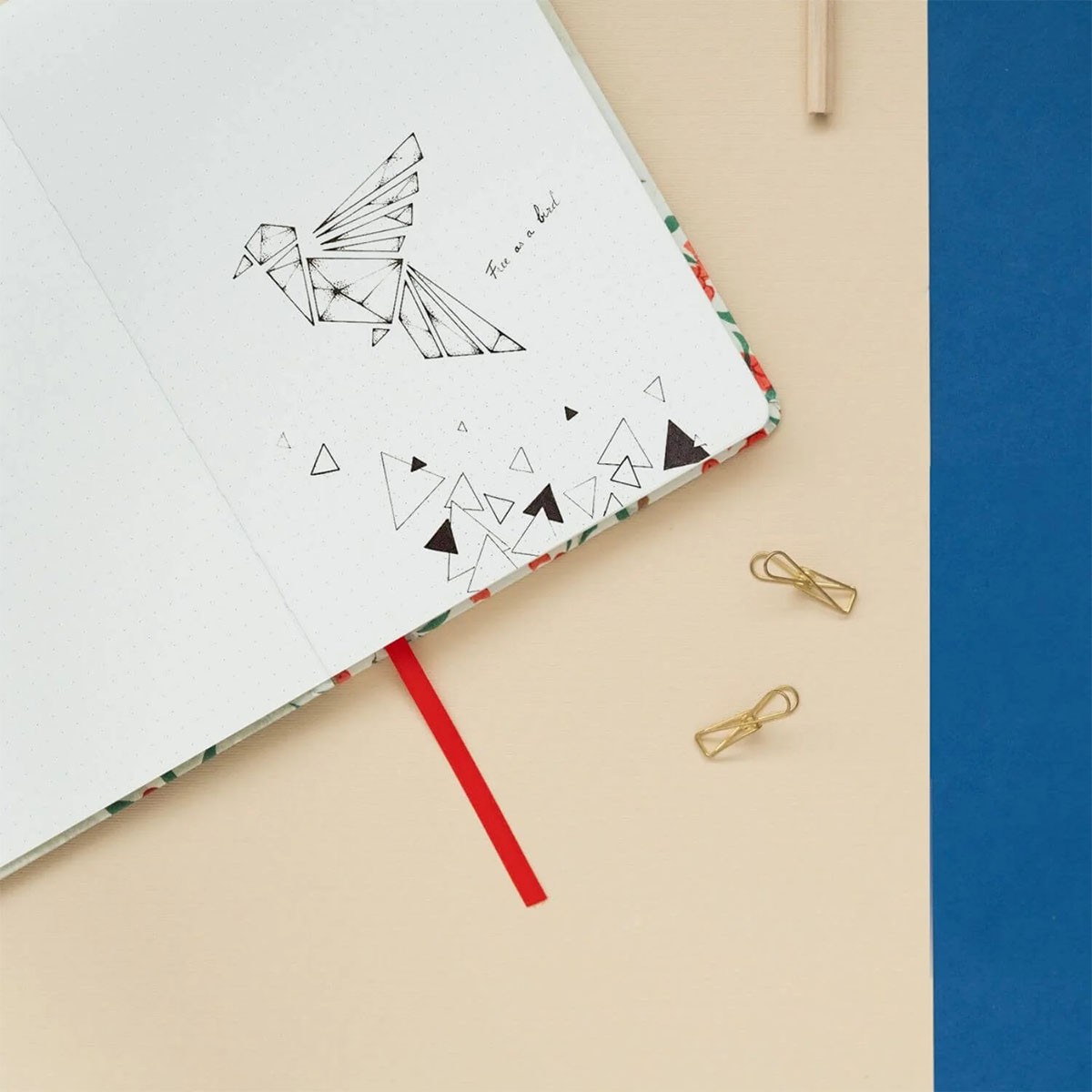 Kokonote Υφασμάτινο Σημειωματάριο Α5 Japanese Flycatchers