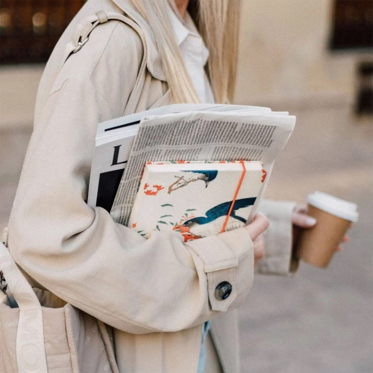 Kokonote Υφασμάτινο Σημειωματάριο Α5 Japanese Flycatchers