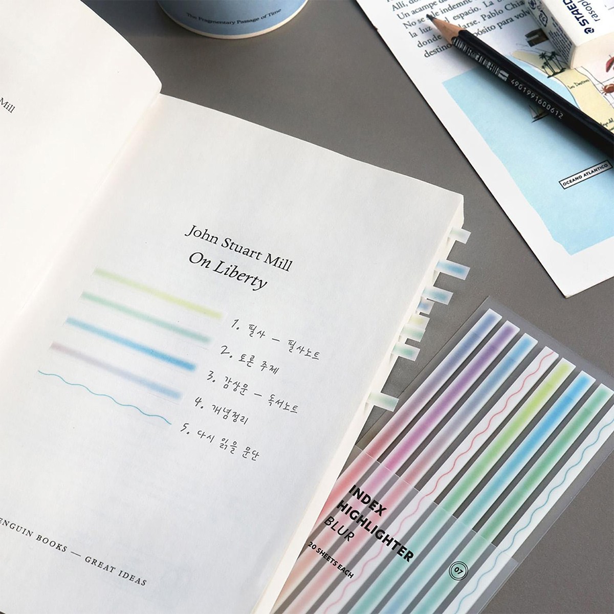 Long Highlighter Blur Tropical Αυτοκόλλητη Υπογραμμιστική Ταινία
