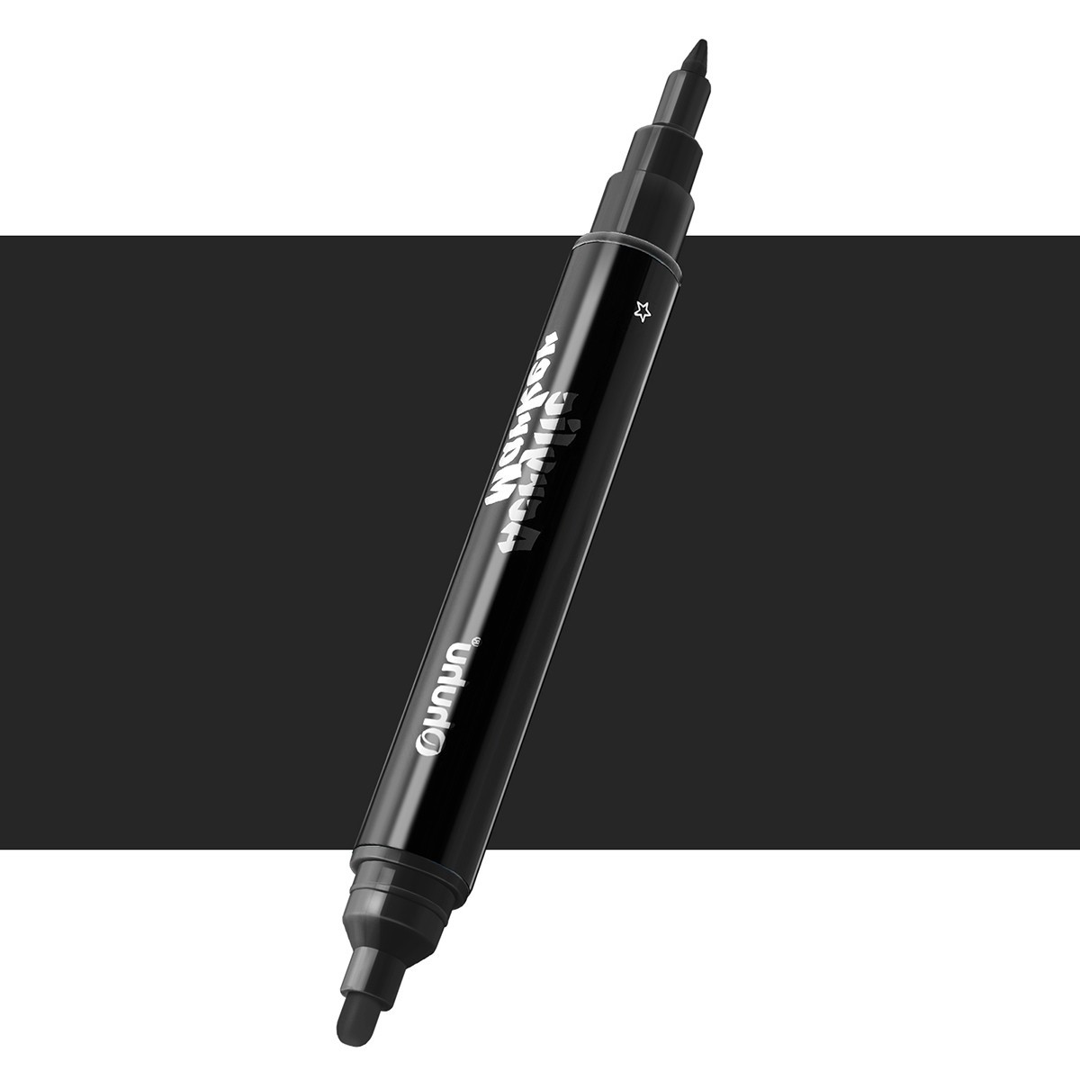 Ohuhu Ακρυλικός Μαρκαδόρος Fine & Round 120 - Black