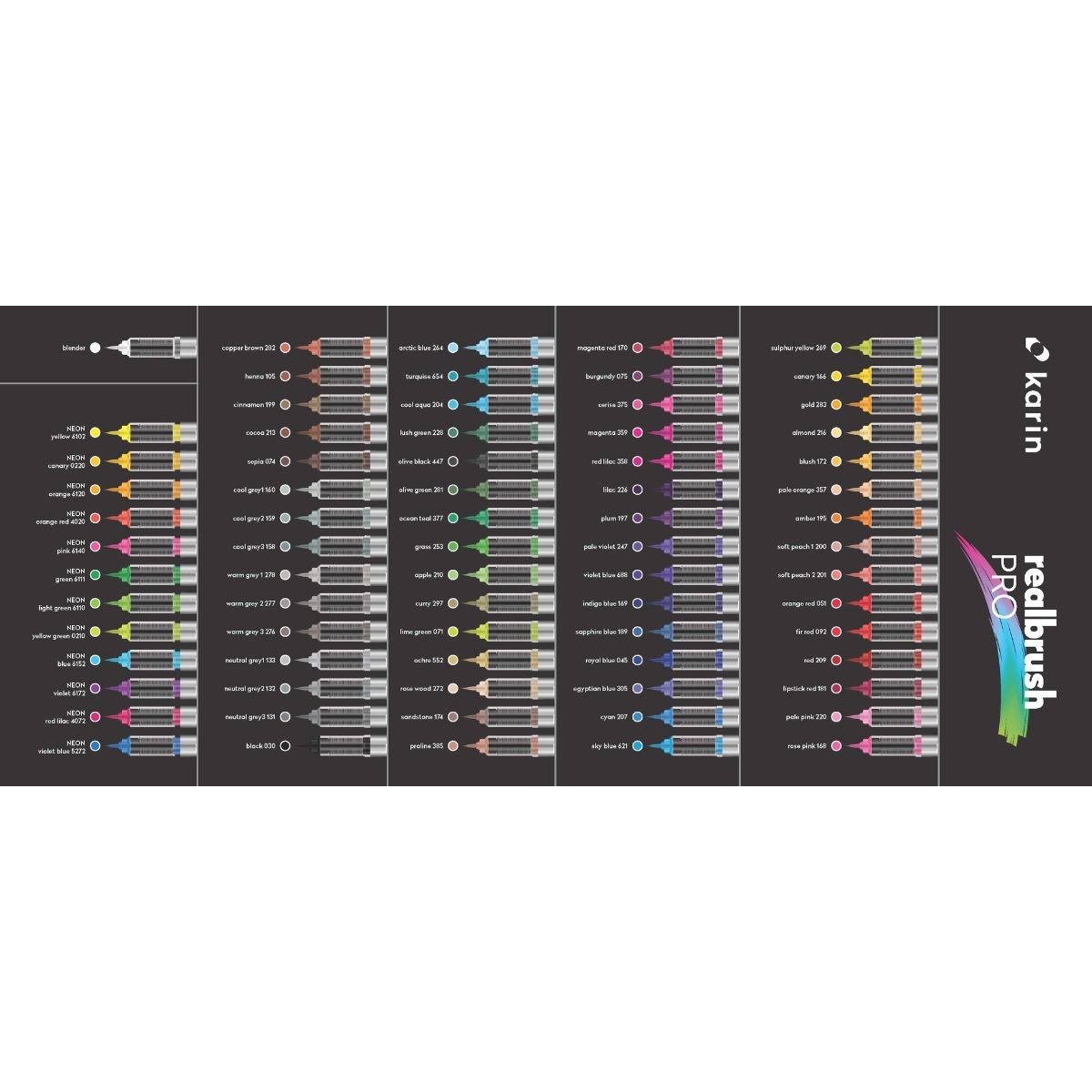 Karin Μαρκαδόρος Νερού Realbrush PRO Grass 253