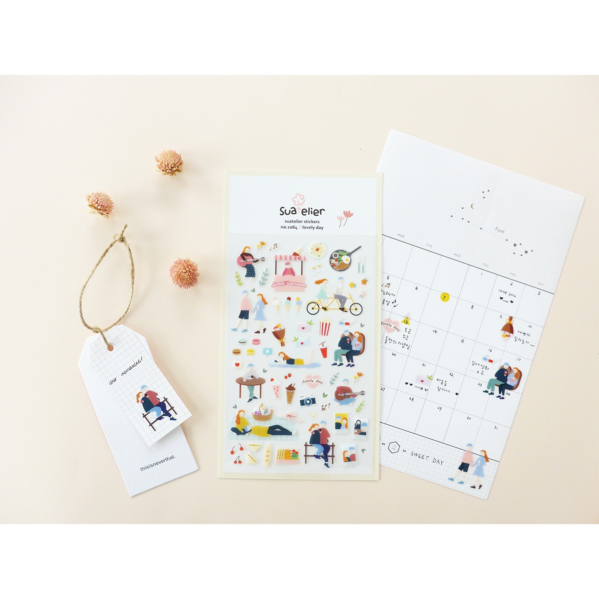 Suatelier Design Αυτοκόλλητα Daily Deco Lovely day