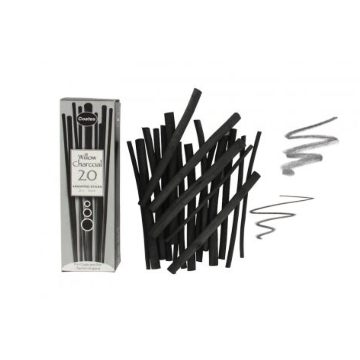 Coates 20 Κάρβουνα Ζωγραφικής Willow 4-10mm