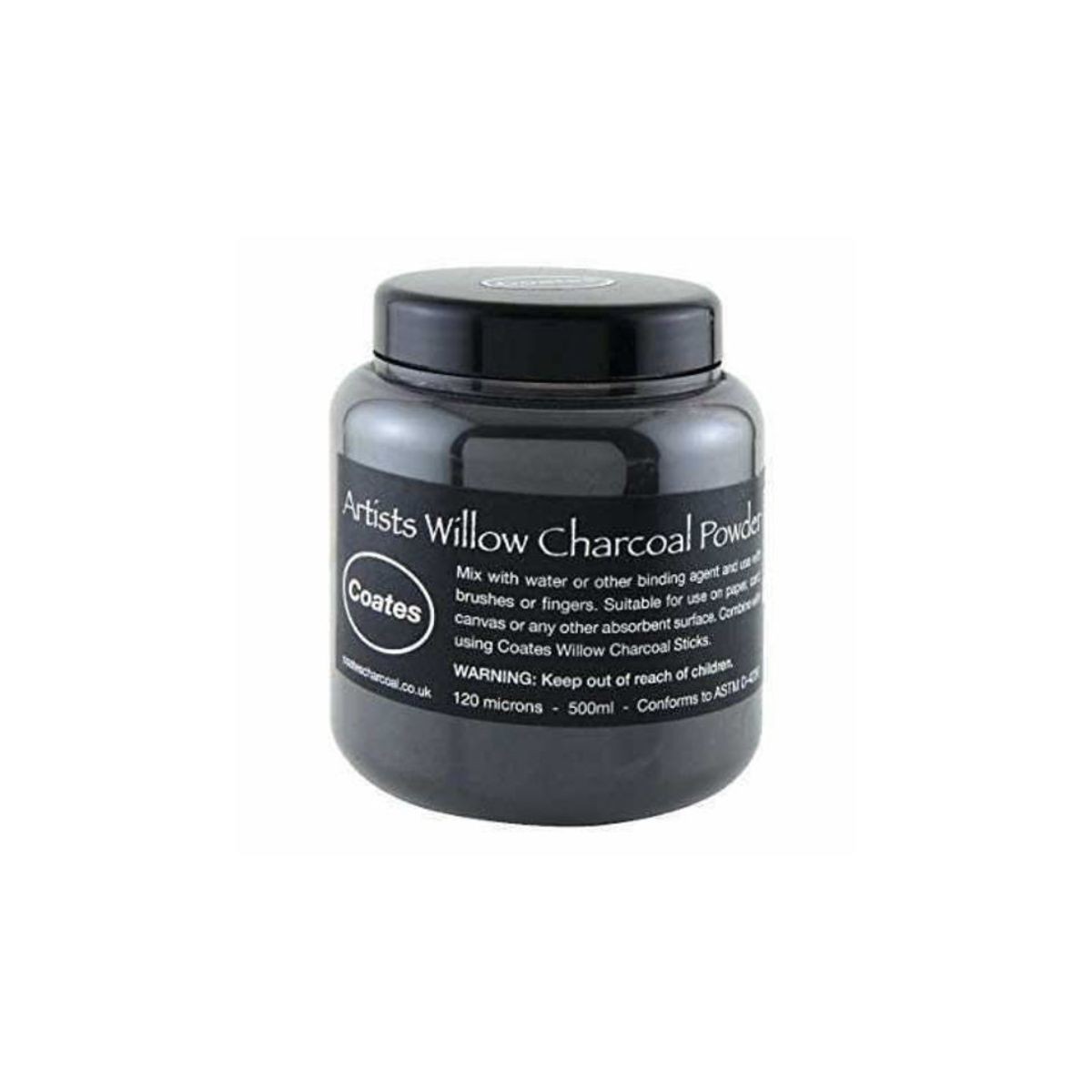 Coates Σκόνη Κάρβουνου Artist's Willow Charcoal Powder 500ml