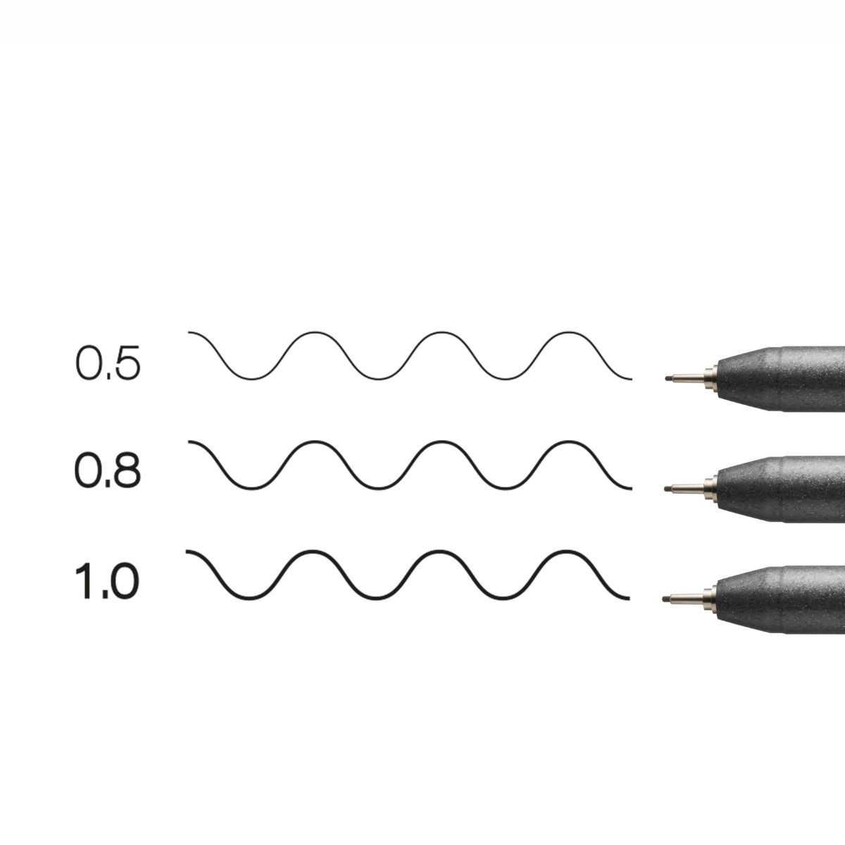 Copic Multiliner Set Black Πενάκια Σχεδίου 0.5/0.8/1.0 mm