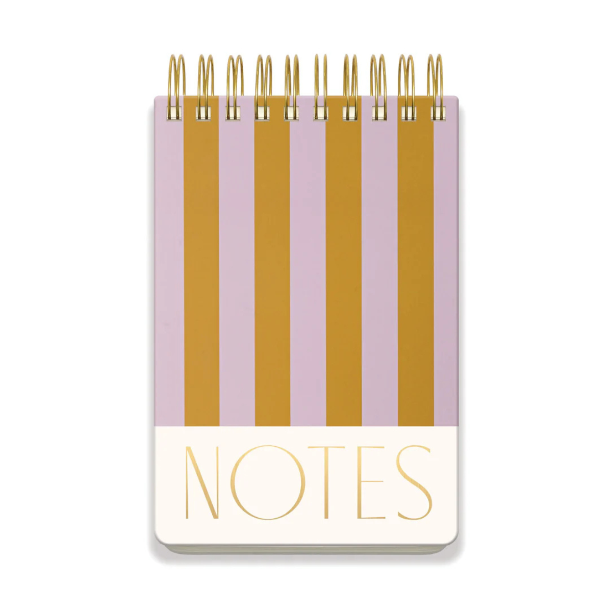 Designworks Ink Σπιράλ Σημειωματάριο Large Chunky Notepad - Lilac + Ochre Stripes