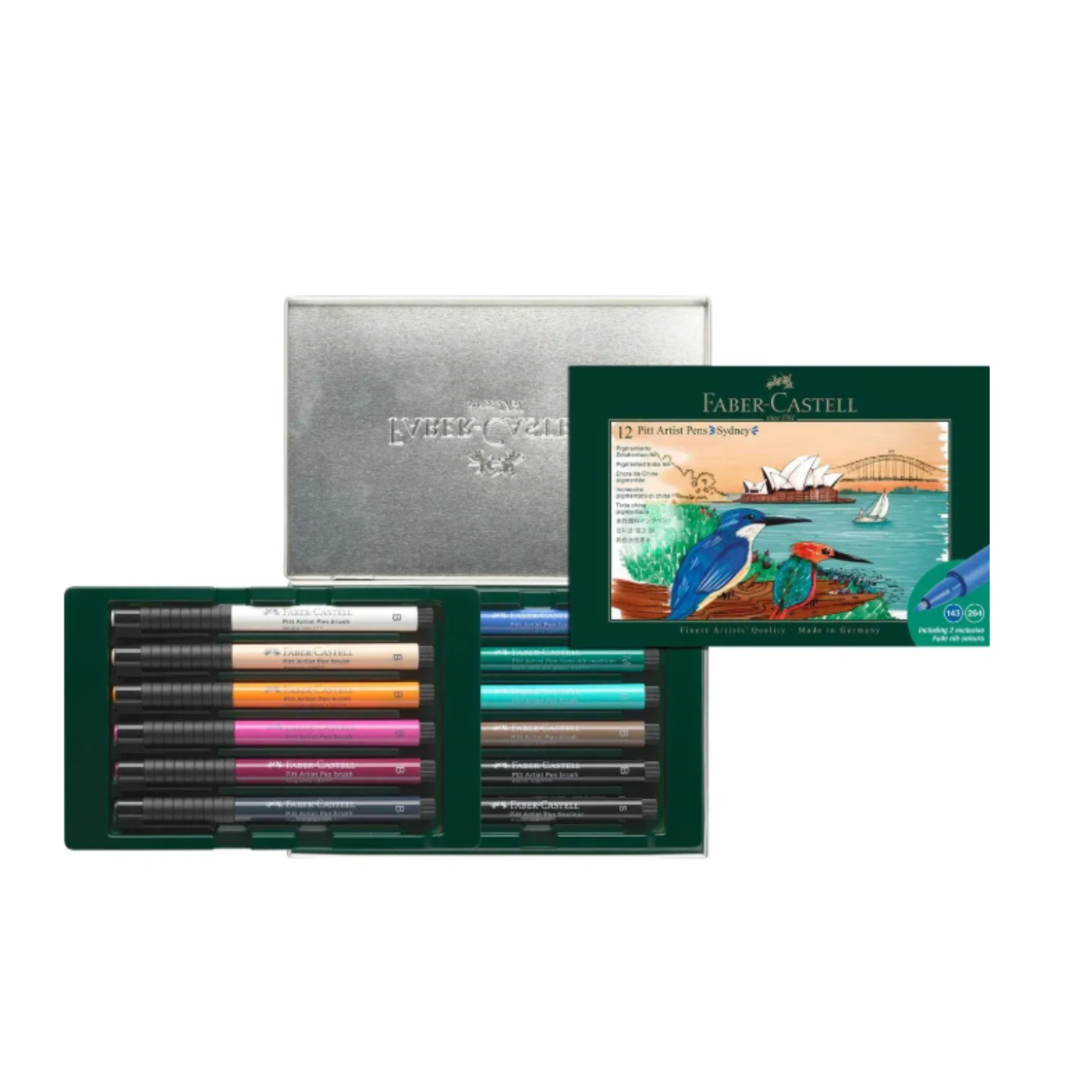 Faber Castell Σετ 12 Μαρκαδόροι Πινέλο Pitt Artist Pen Sydney