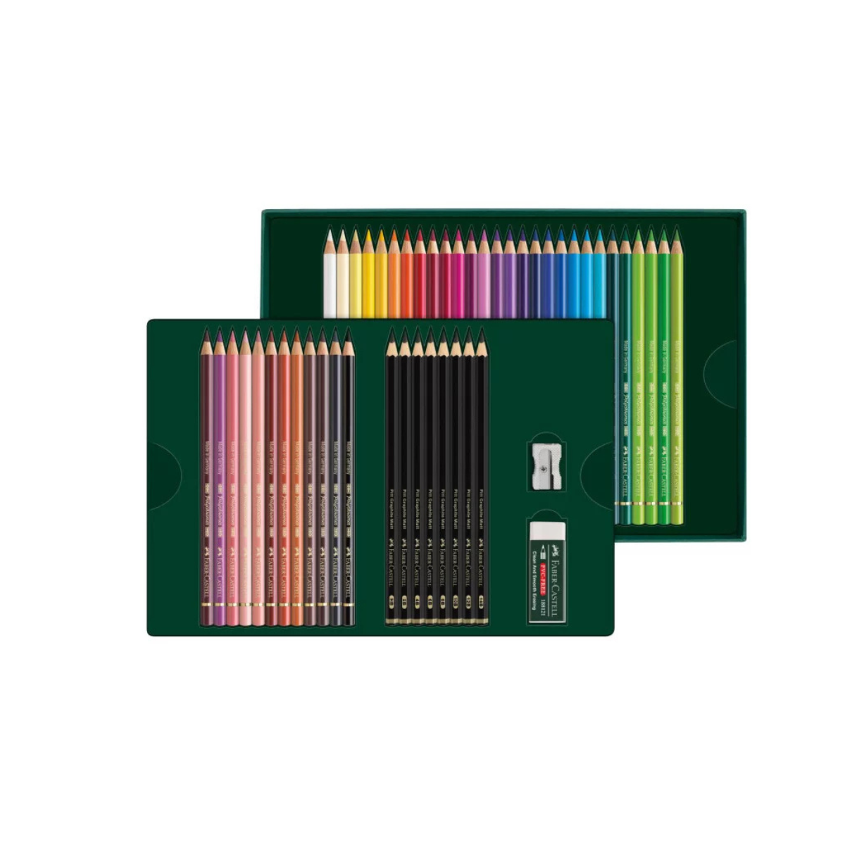 Faber Castell Σετ Ξυλομπογιές Polychromos & Pitt Graphite Matt 50τμχ