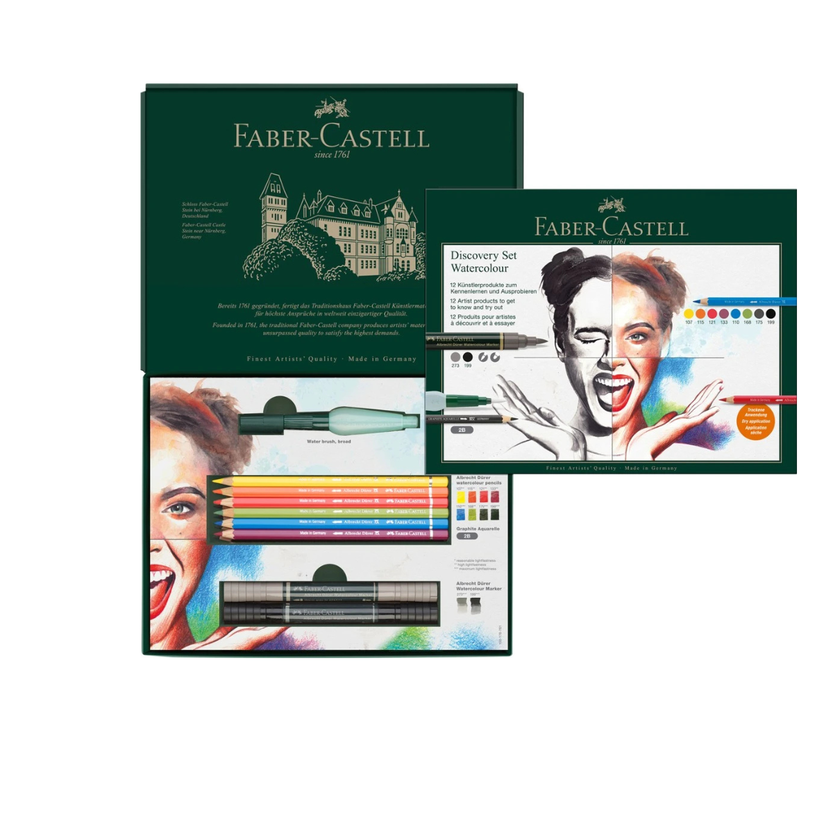 Faber Castell Σετ Υδατοδιαλυτών Χρωμάτων Albrecht Dürer σε Μεταλλική Κασετίνα