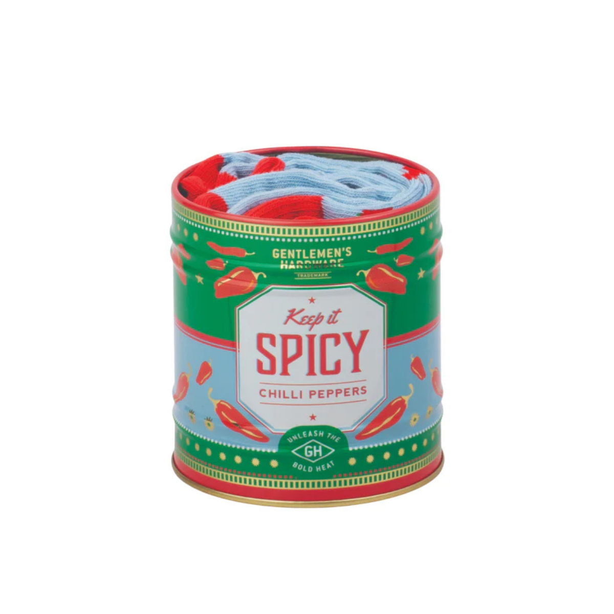 Gentlemen's Hardware Socks in a Can - Chillies Gentlemen's Hardware Socks in a Can - Chillies