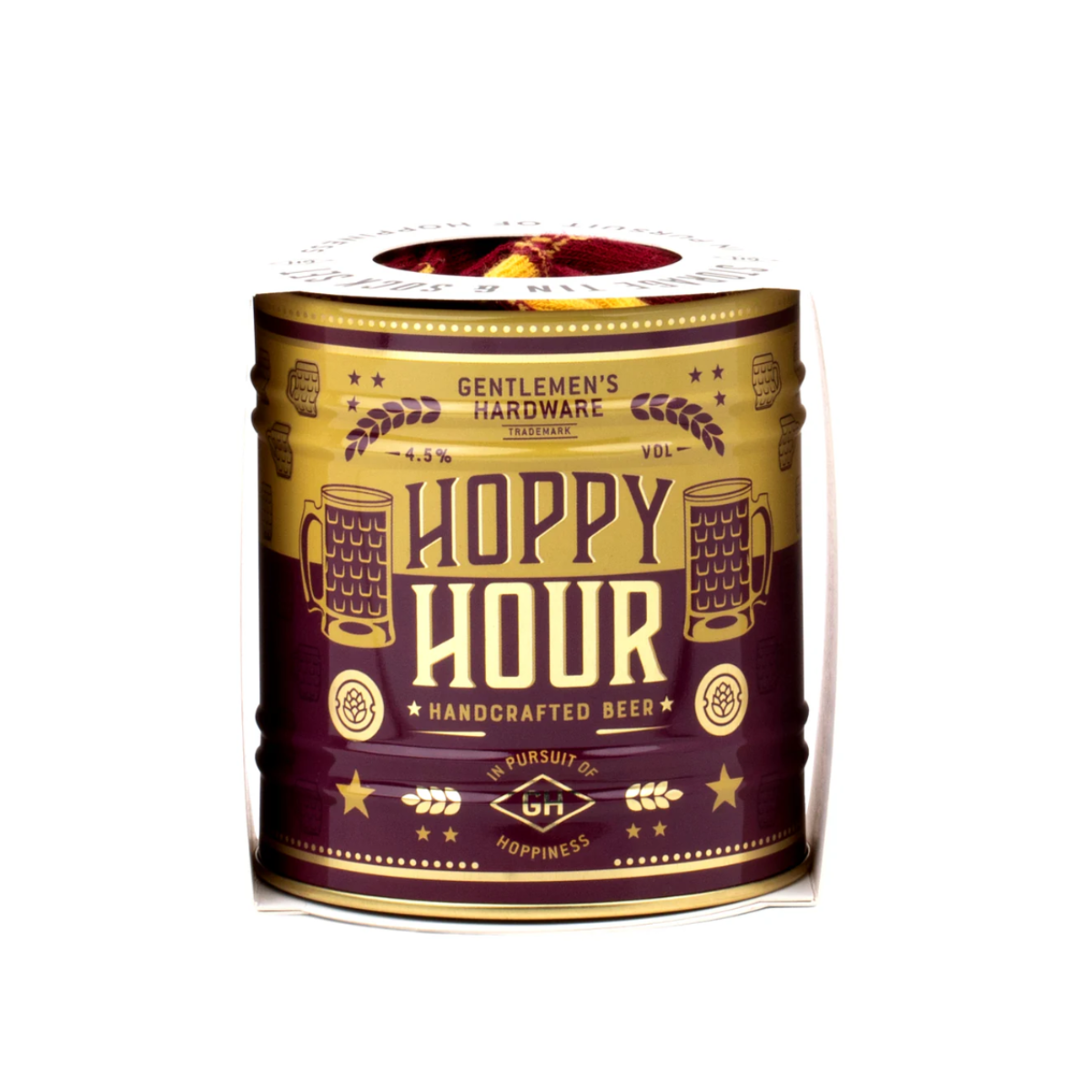 Gentlemen's Hardware Socks in a Can - Beer Gentlemen's Hardware Socks in a Can - Beer