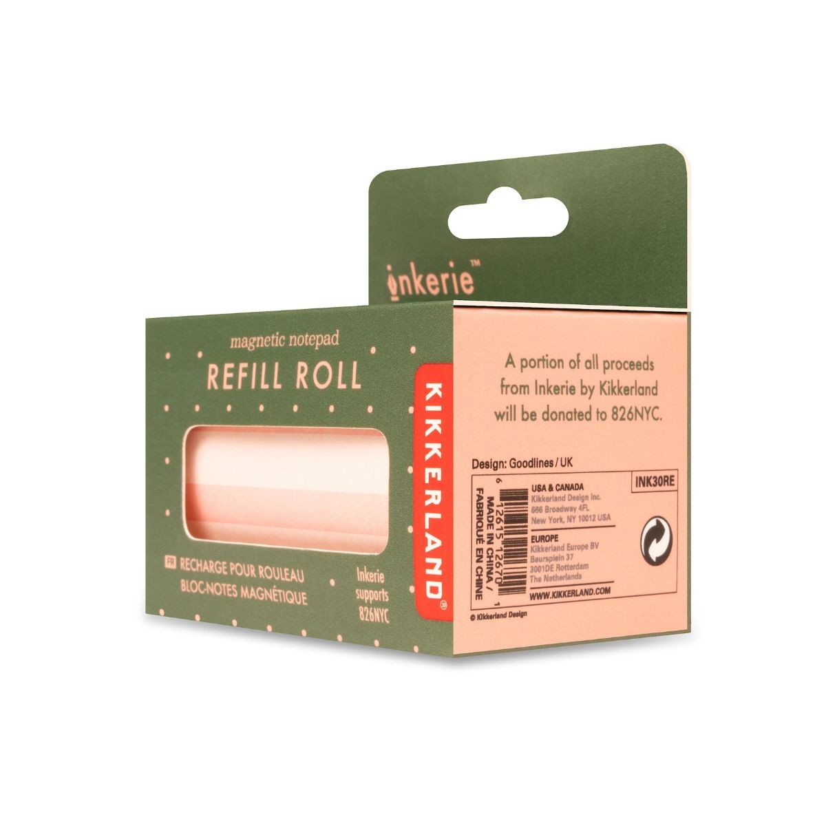 Kikkerland Ανταλλακτικό για Μαγνητικό Ρολό Σημειώσεων