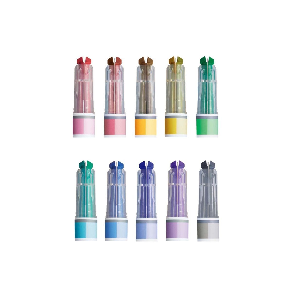 Kokuyo Μαρκαδόρος Υπογράμμισης Mark+ 2 Αποχρώσεων Light Blue