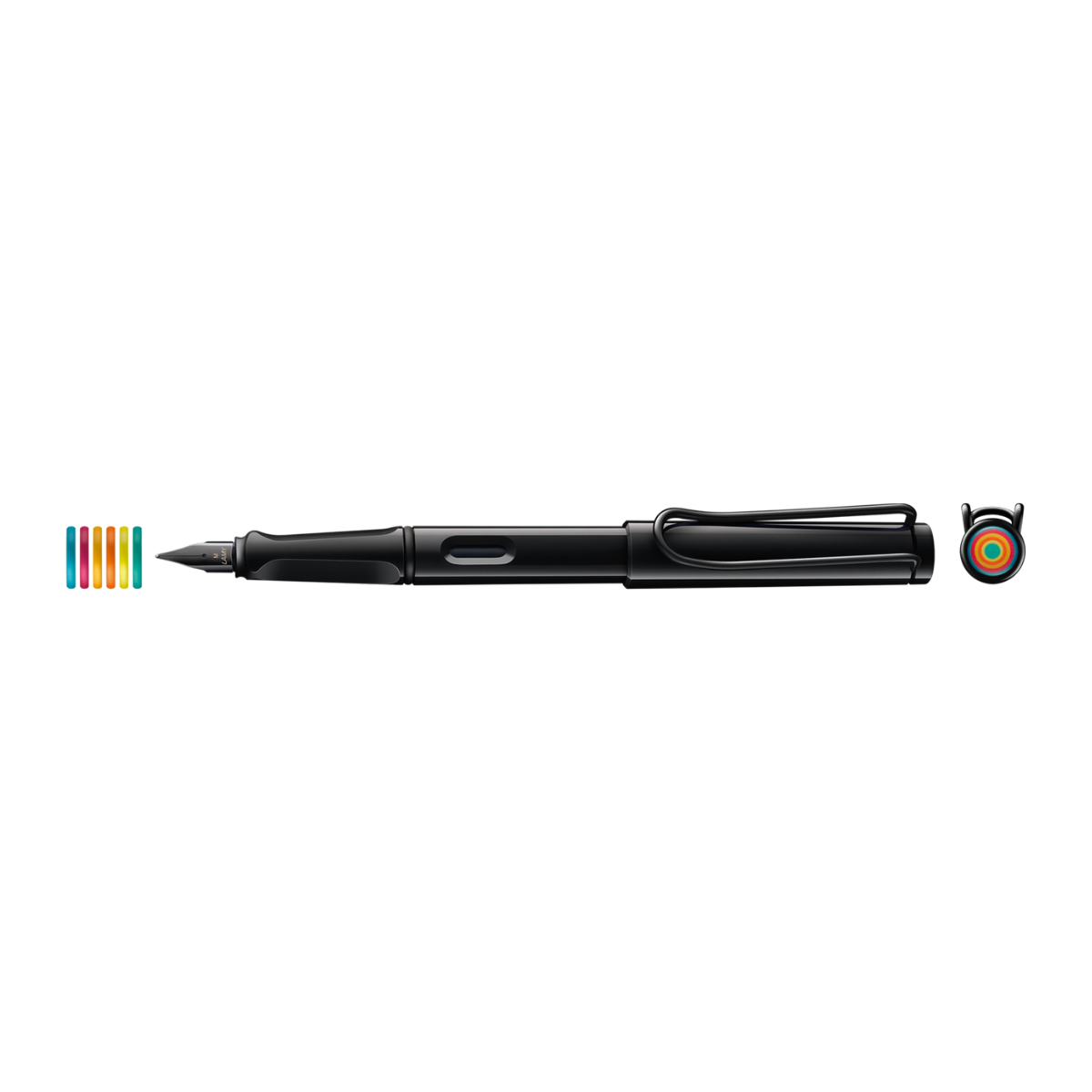 Lamy Safari All Black Σετ Πένα M & Multirings Special Edition 2025