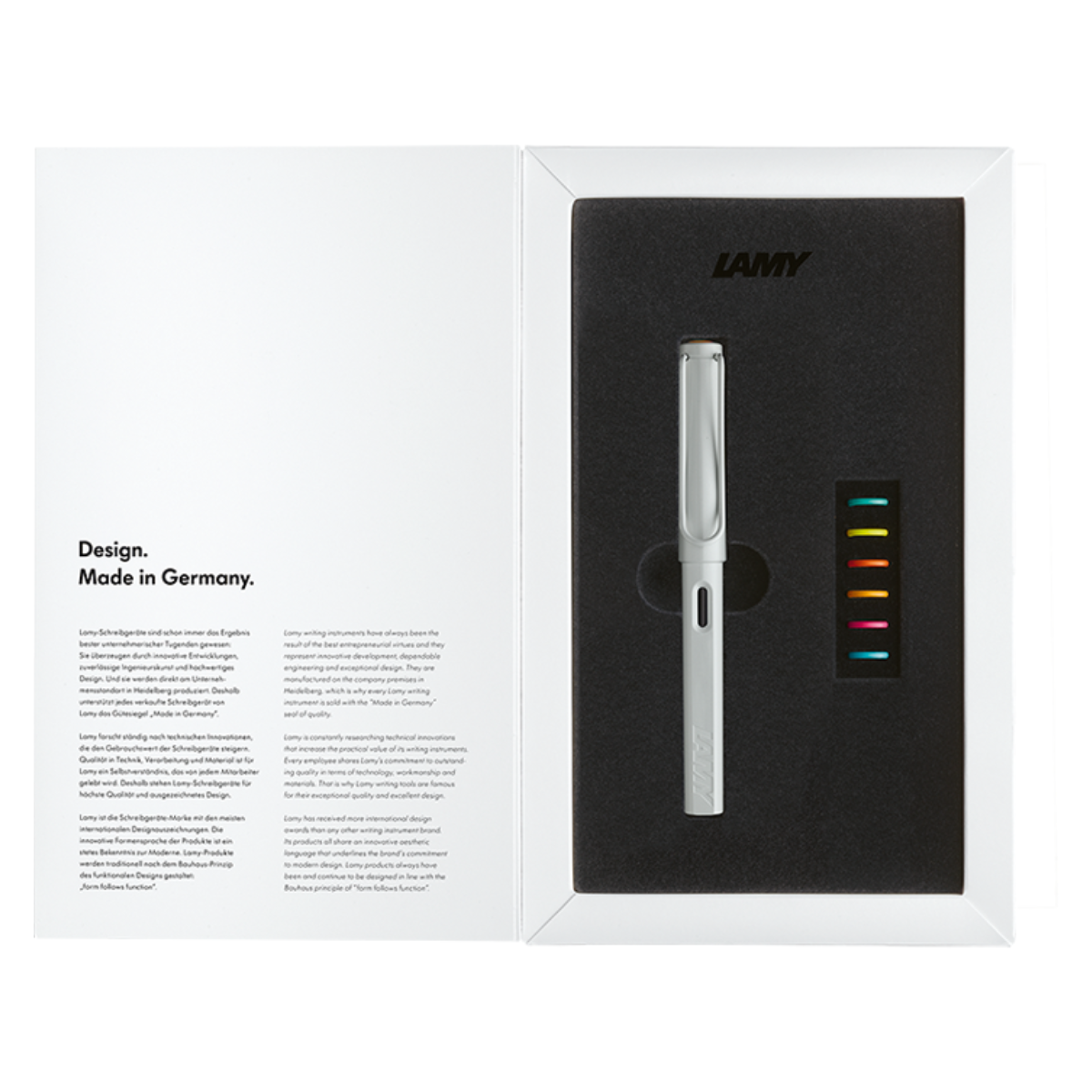 Lamy Safari All White Σετ Πένα M & Multirings Special Edition 2025