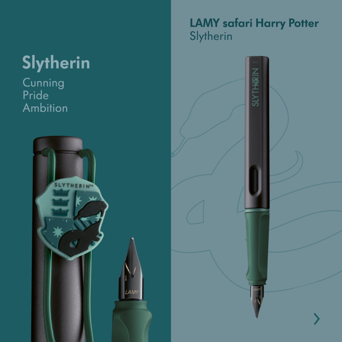 Lamy Safari Harry Potter Special Edition 2025 Slytherin Πένα M