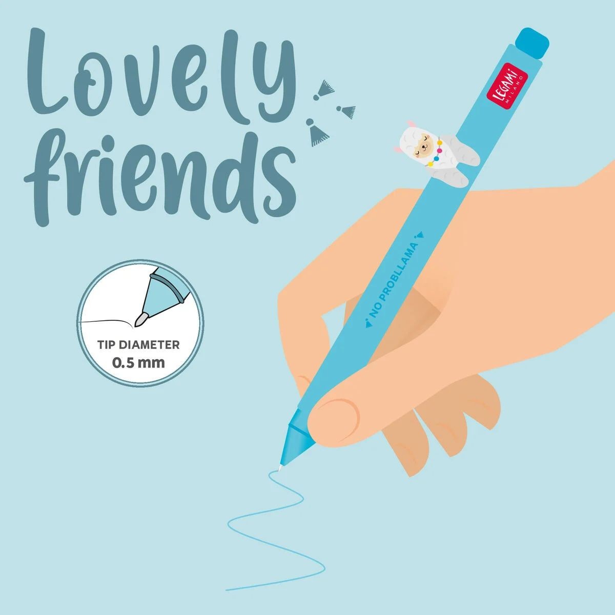 Legami Στυλό Gel Lovely Friends - Λάμα
