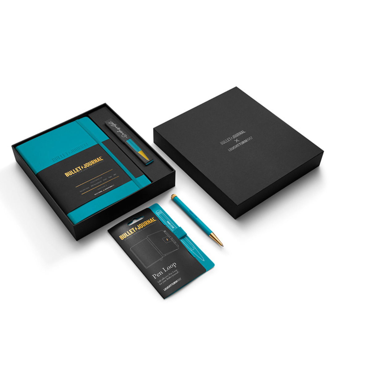 LEUCHTTURM1917 Bullet Journal Collector's Turquoise Σετ Σημειωματάριο, Στυλό & Pen Loop