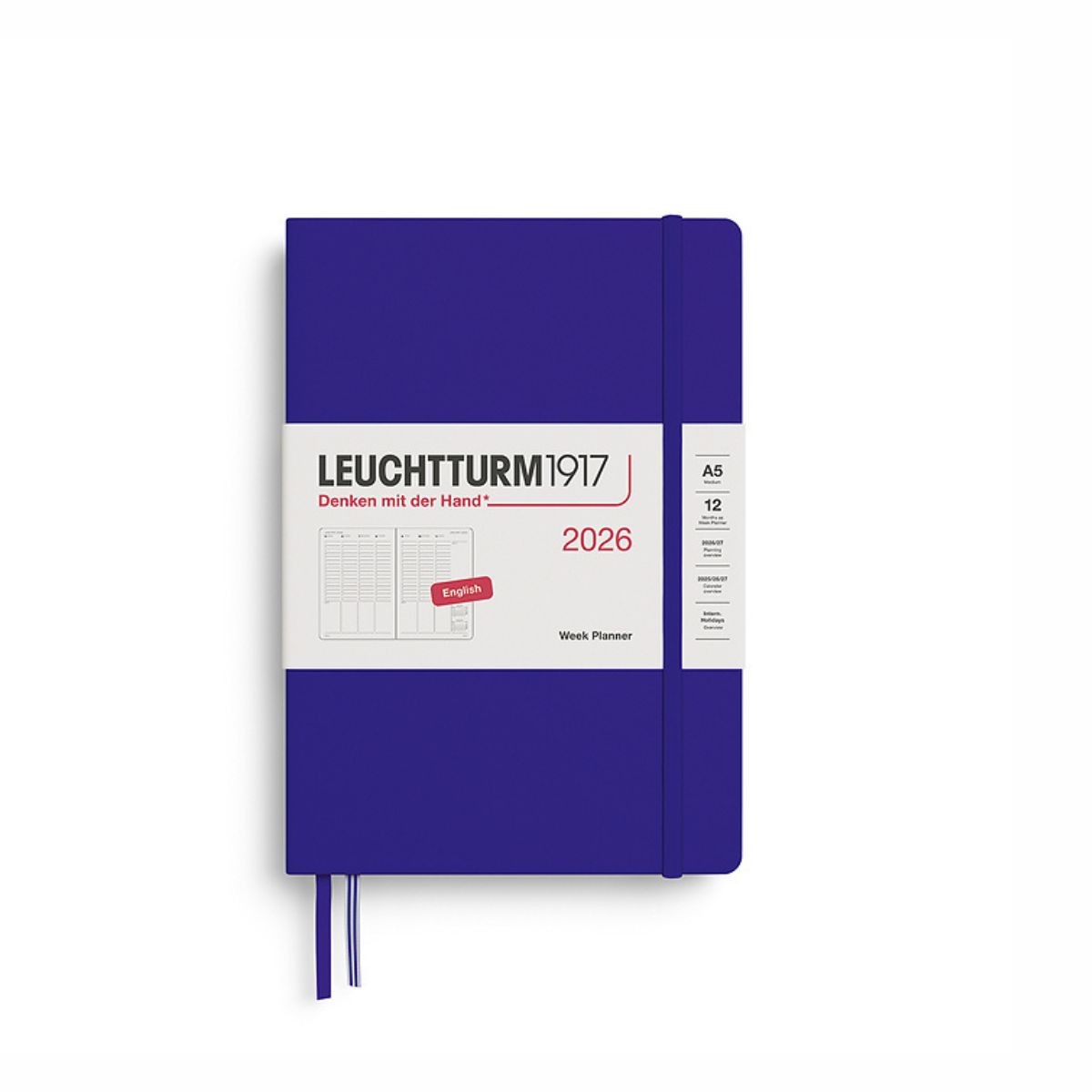 LEUCHTTURM1917 Εβδομαδιαίο Ημερολόγιο 2026 A5 Ink