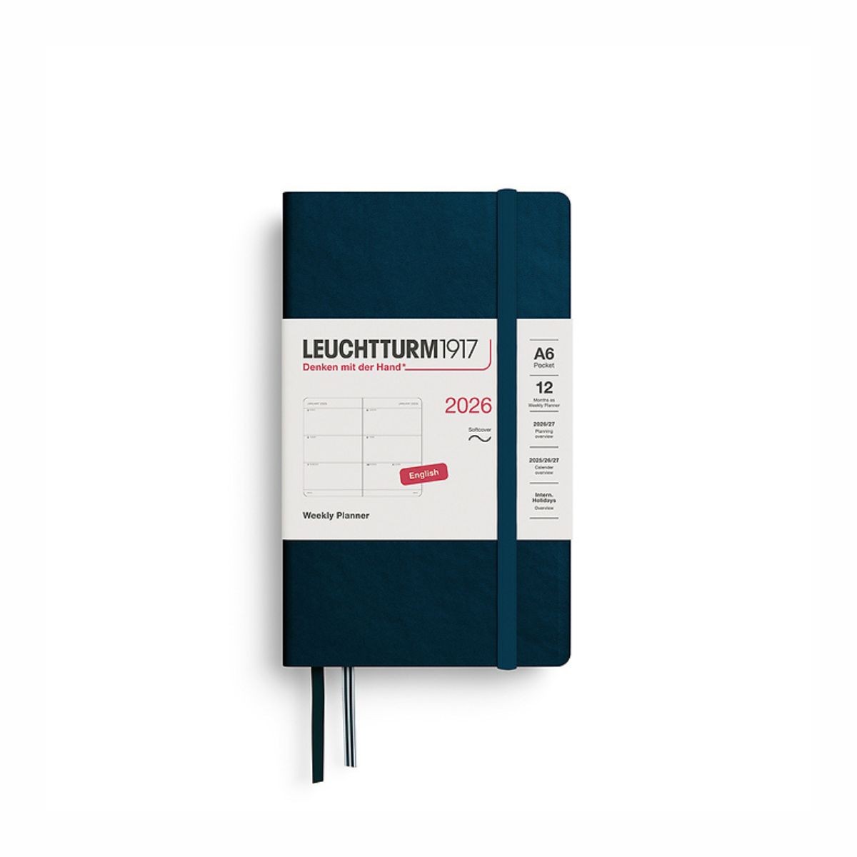 LEUCHTTURM1917 Εβδομαδιαίο Planner 2026 Pocket A6 Deep Sea