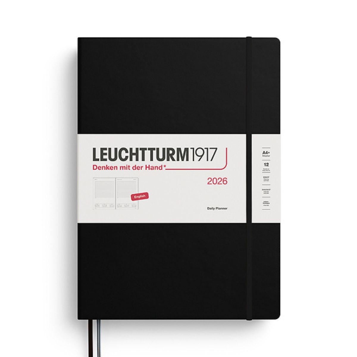 LEUCHTTURM1917 Ημερήσιο Ημερολόγιο 2026 Α4+ Black