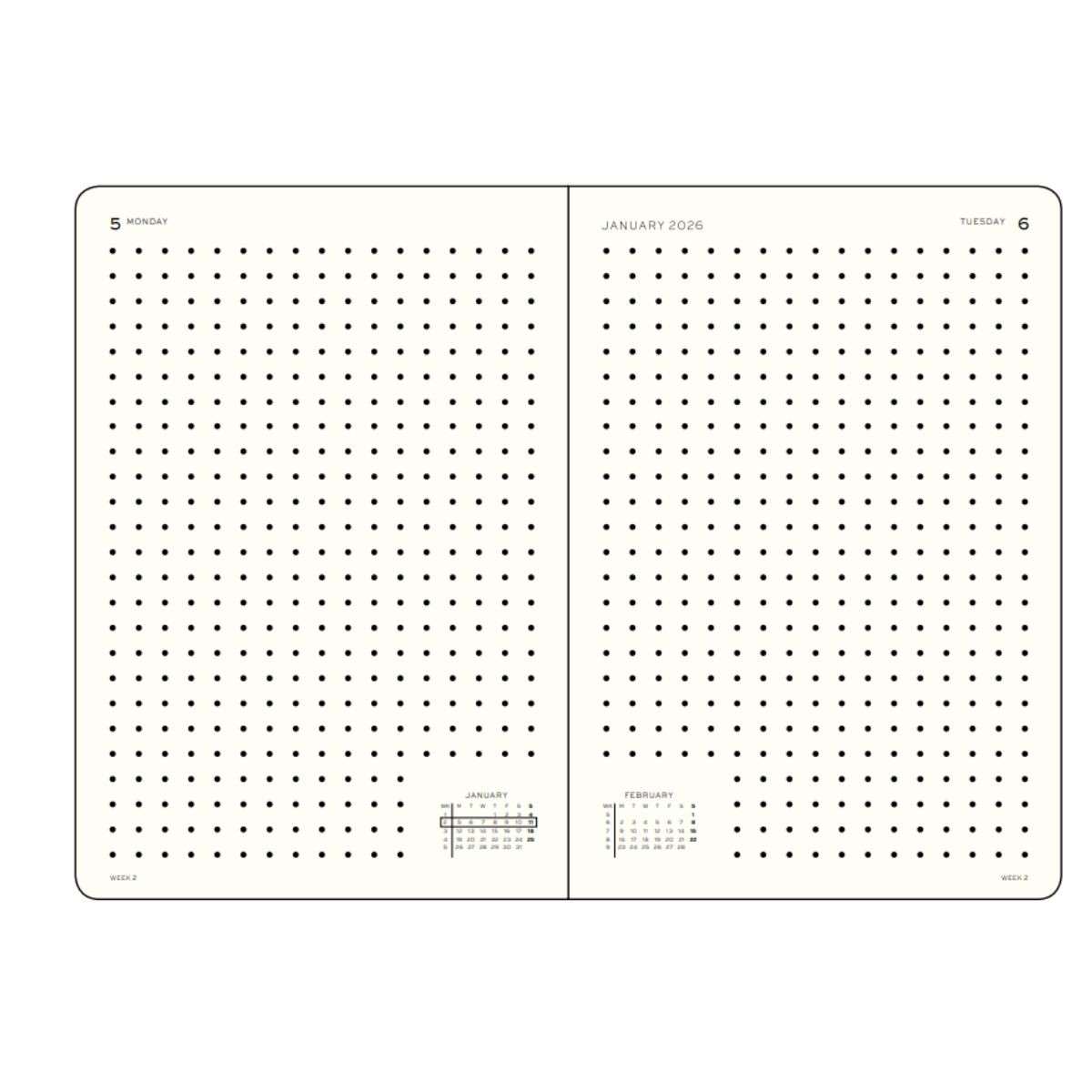 LEUCHTTURM1917 Ημερήσιο Ημερολόγιο Dotted 2026 Α5 - Rising Sun