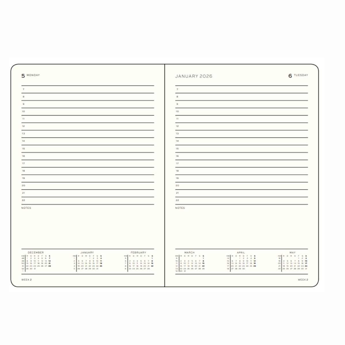LEUCHTTURM1917 Ημερήσιο Planner 2026 Α5 - Rising Sun