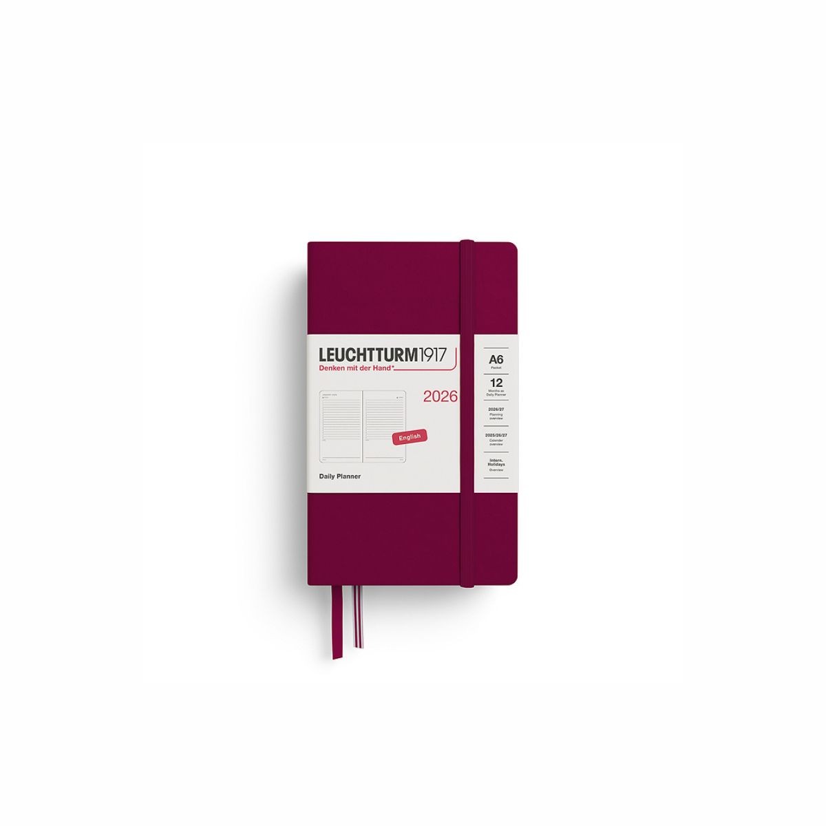 LEUCHTTURM1917 Ημερήσιο Planner 2026 Α6 - Port Red