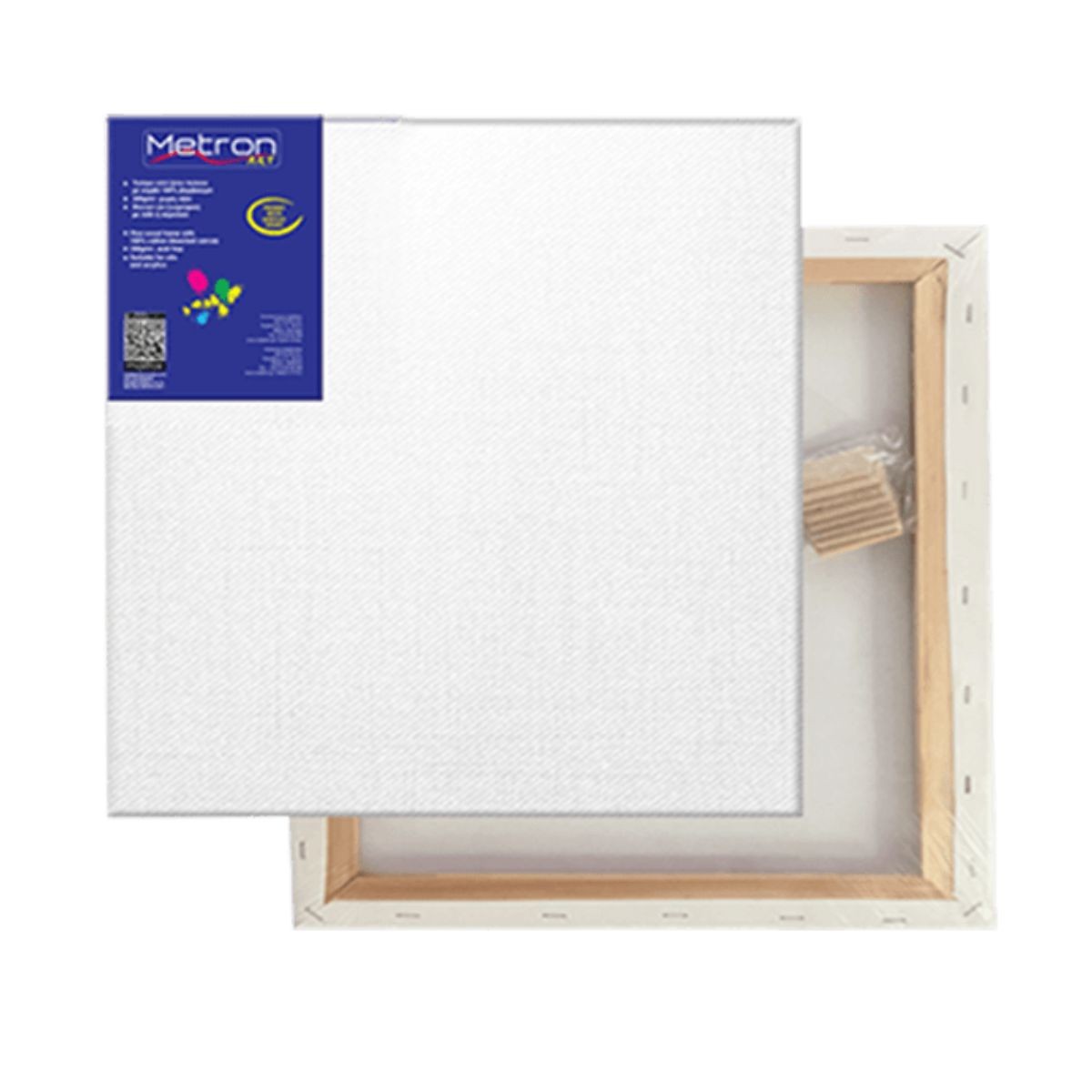 METRON ART Τελάρο Μουσαμάς Βαμβακερός 100x100